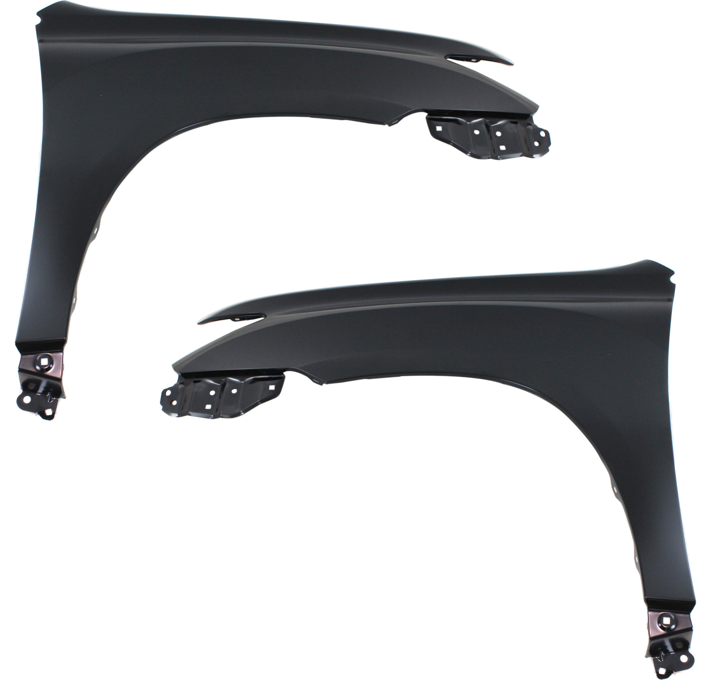 AM HIGHLANDER 11-13 FRONT FENDER RH AND LH Primed Exc. Hybrid Models w o Antenna Hole SKU SET REPT220127 Partslink TO1240237 TO1241237 OEM 538010E080-538020E050