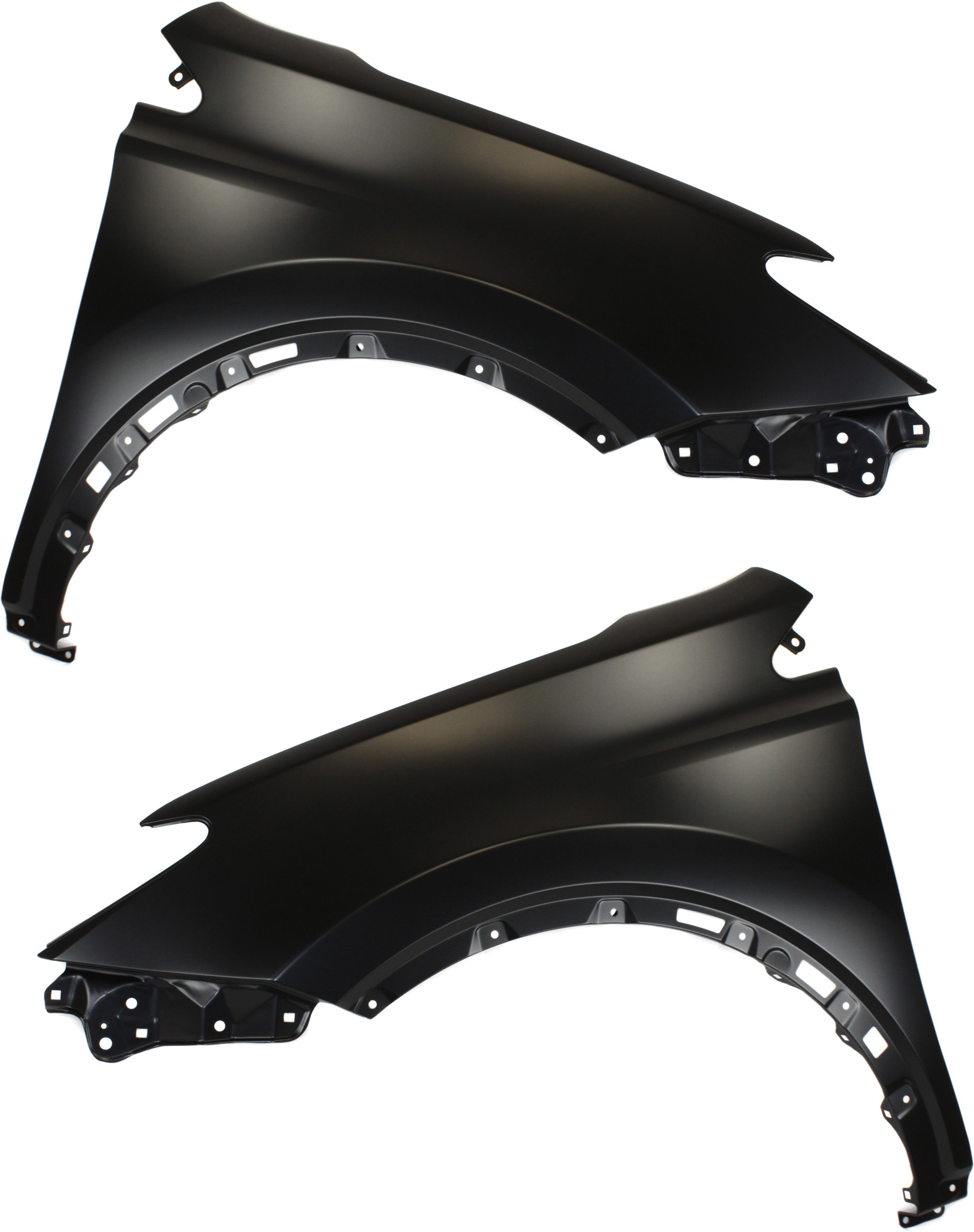AM RAV4-13-18 FRONT FENDER RH AND LH Primed Exc. EV Hybrid Models North America Built Vehicle Steel w o Side Light Hole SKU SET REPT220179 Partslink TO1241244 TO1241245 TO1240244 TO1240245 OEM 538010R070-5380142170-538020R0