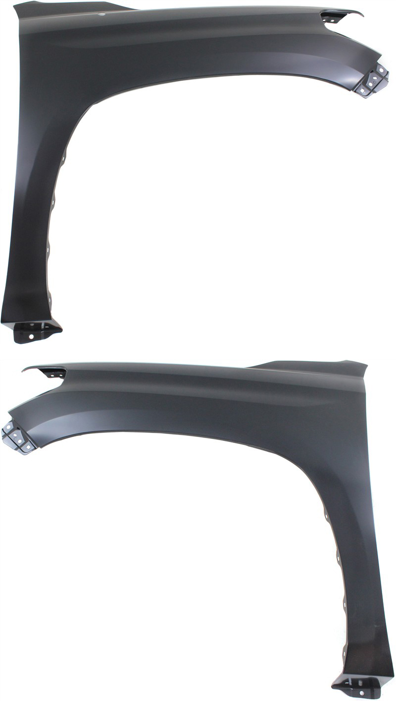 AM TUNDRA 14-19 FRONT FENDER RH AND LH Primed Steel w Antenna Hole CAPA SKU SET REPT220191Q Partslink TO1241249C TO1240249C OEM 538110C060-538120C050