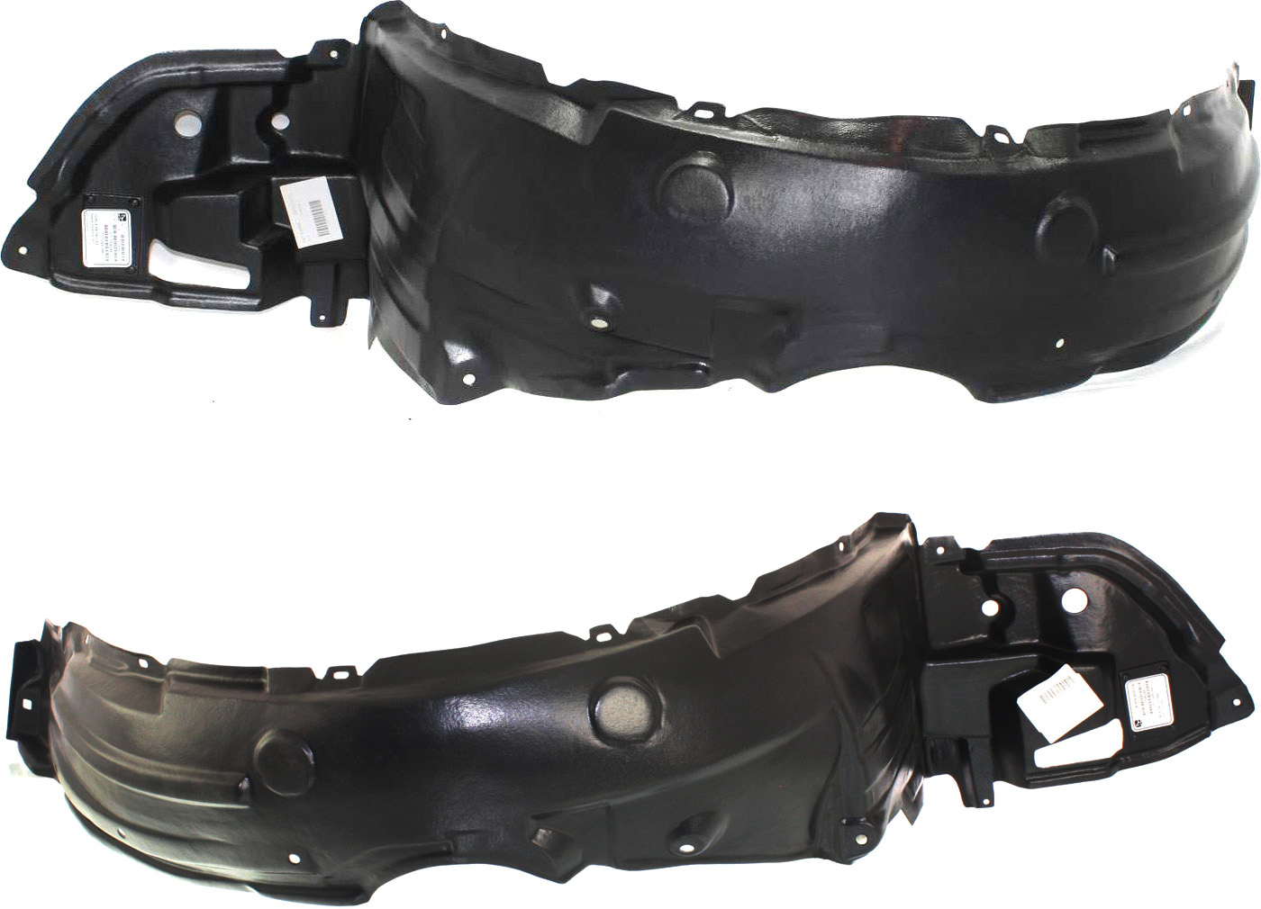 AM COROLLA 09-10 FRONT FENDER LINER RH AND LH Vacuum Form SKU SET REPT222101 Partslink TO1249149 TO1248149 OEM 5387502260-5387602260