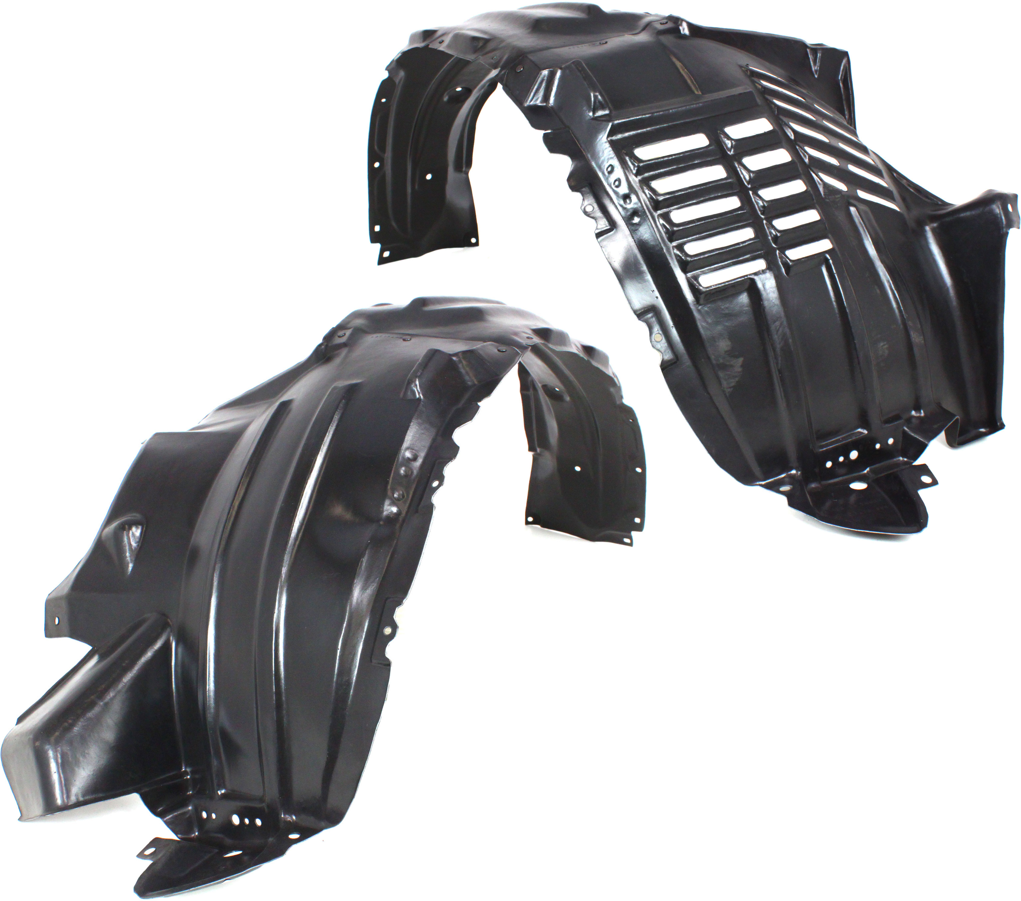 AM LAND CRUISER 08-10 FRONT FENDER LINER RH AND LH Rear Section SKU SET REPT222105 Partslink TO1249154 TO1248154 OEM 5387560060-5387660060