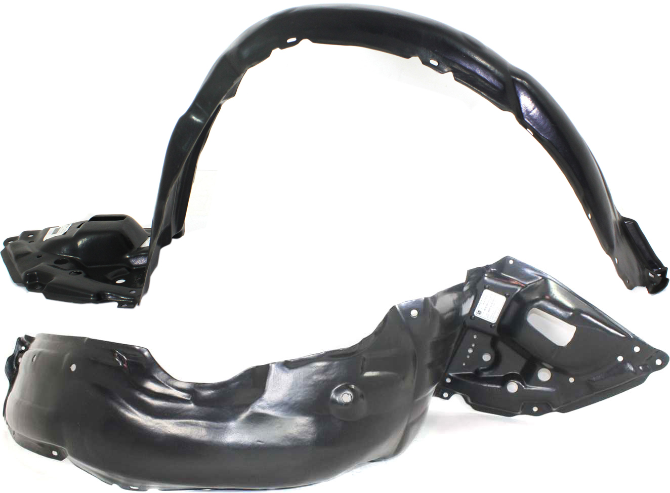 AM MATRIX 09-14 FRONT FENDER LINER RH AND LH Plastic Vacuum Form SKU SET REPT222111 Partslink TO1249155 TO1248155 OEM 5387502250-5387602250