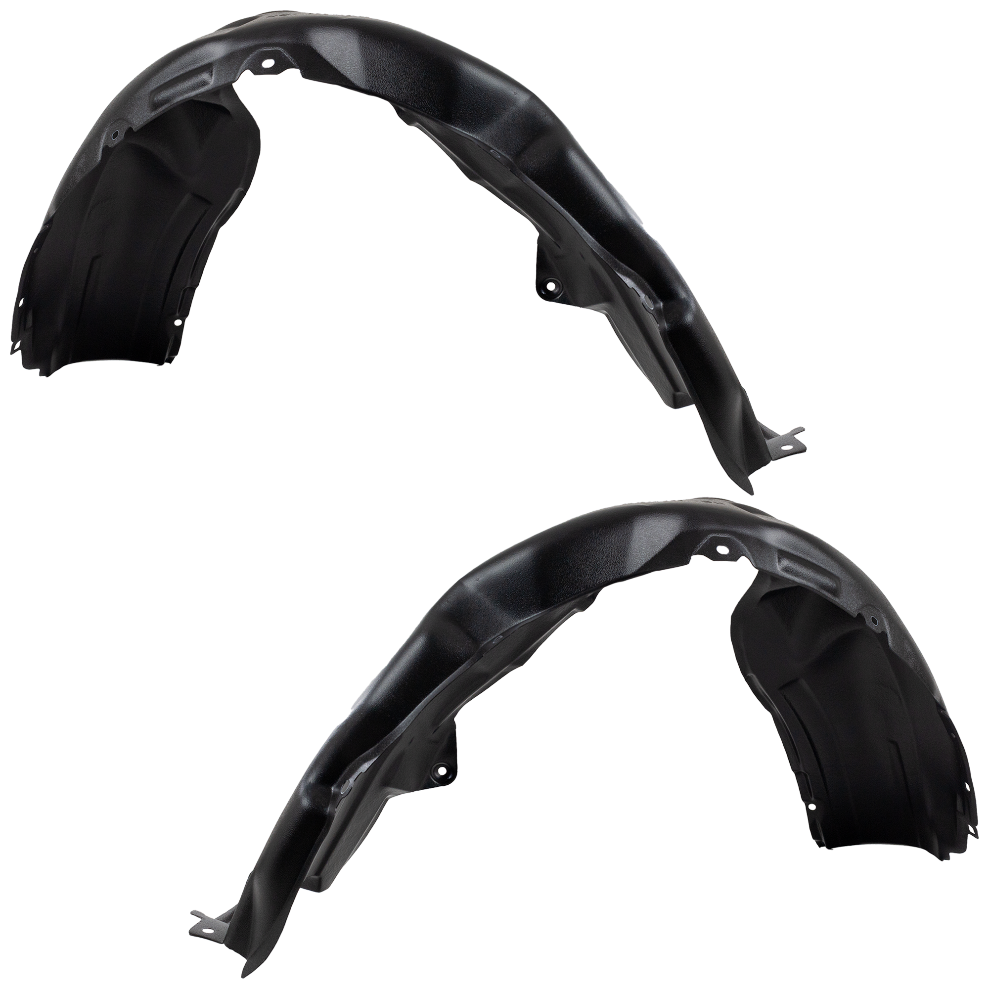 AM CAMRY 12-14 FRONT FENDER LINER RH AND LH SE SE Sport Models CAPA SKU SET REPT222143Q Partslink TO1249166C TO1248166C OEM 5387506170-5387606170
