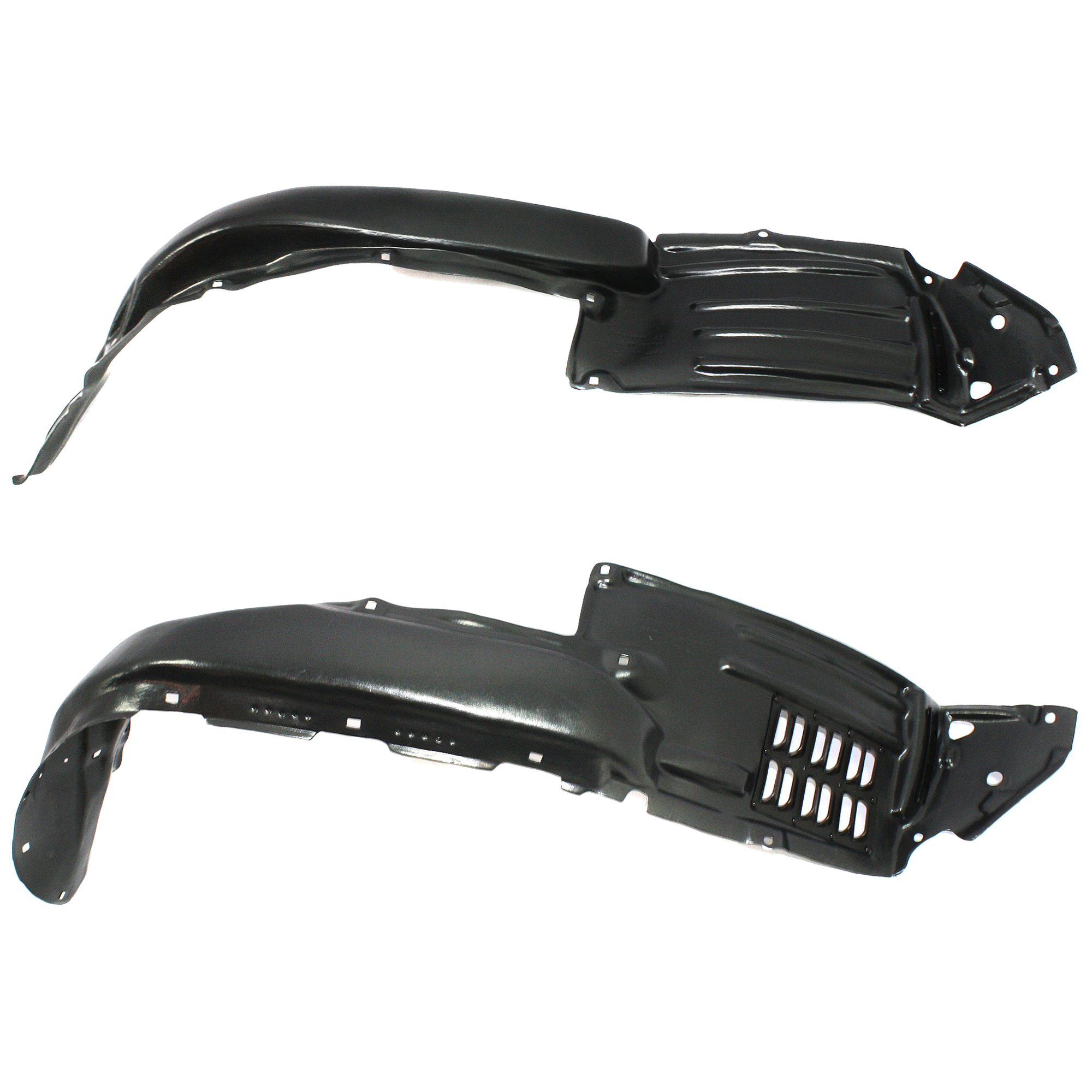 AM TACOMA 12-15 FRONT FENDER LINER RH AND LH Plastic Vacuum Form w Extension Sheet 4WD 2WD PreRunner Model CAPA SKU SET REPT222175Q Partslink TO1249176C TO1248176C OEM 5380504030-5380604030