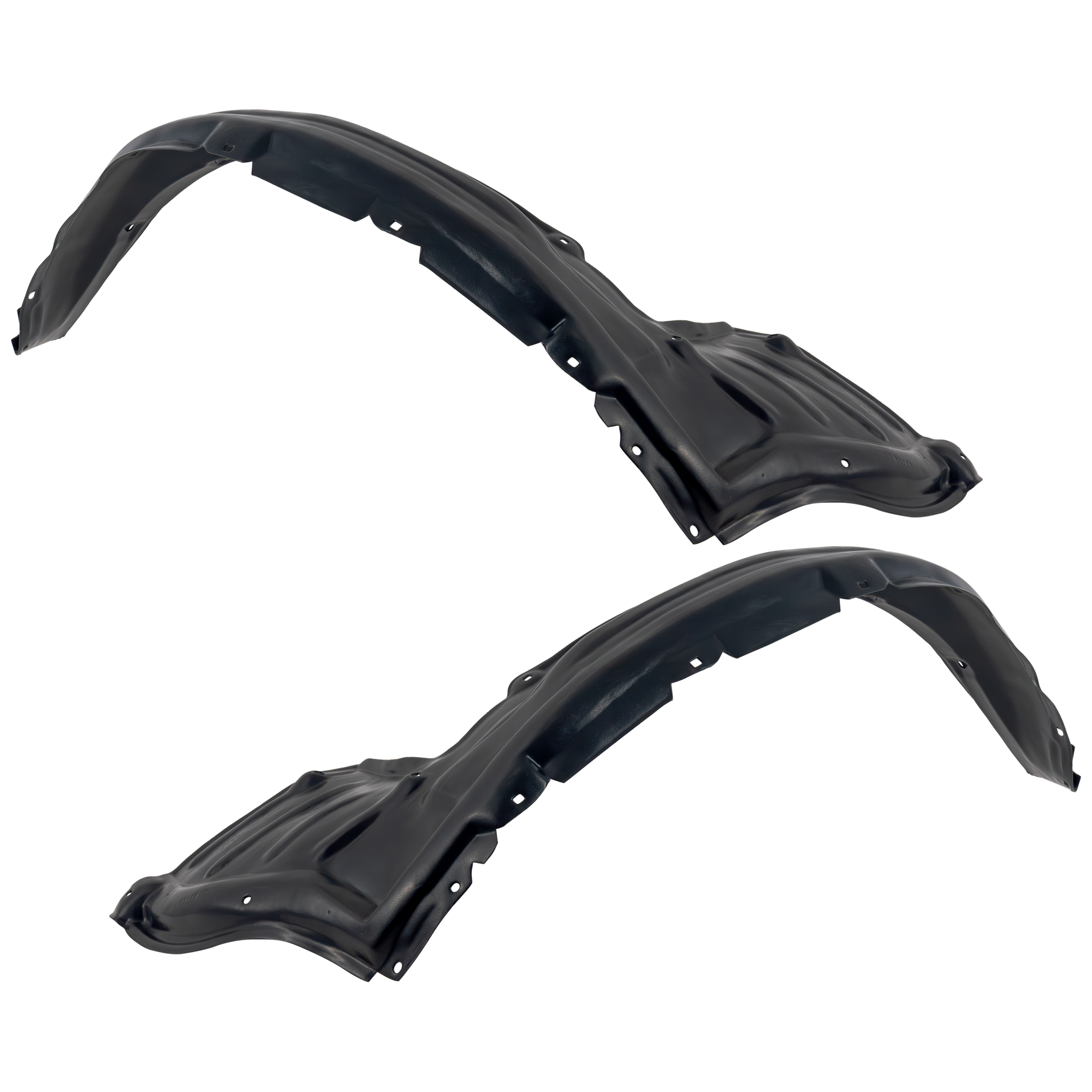 AM TUNDRA 14-21 FRONT FENDER LINER RH AND LH Rear Section Plastic Vacuum Form w o Cold Climate Spec CAPA SKU SET REPT222187Q Partslink TO1248190C TO1249190C OEM 538750C080-538760C070