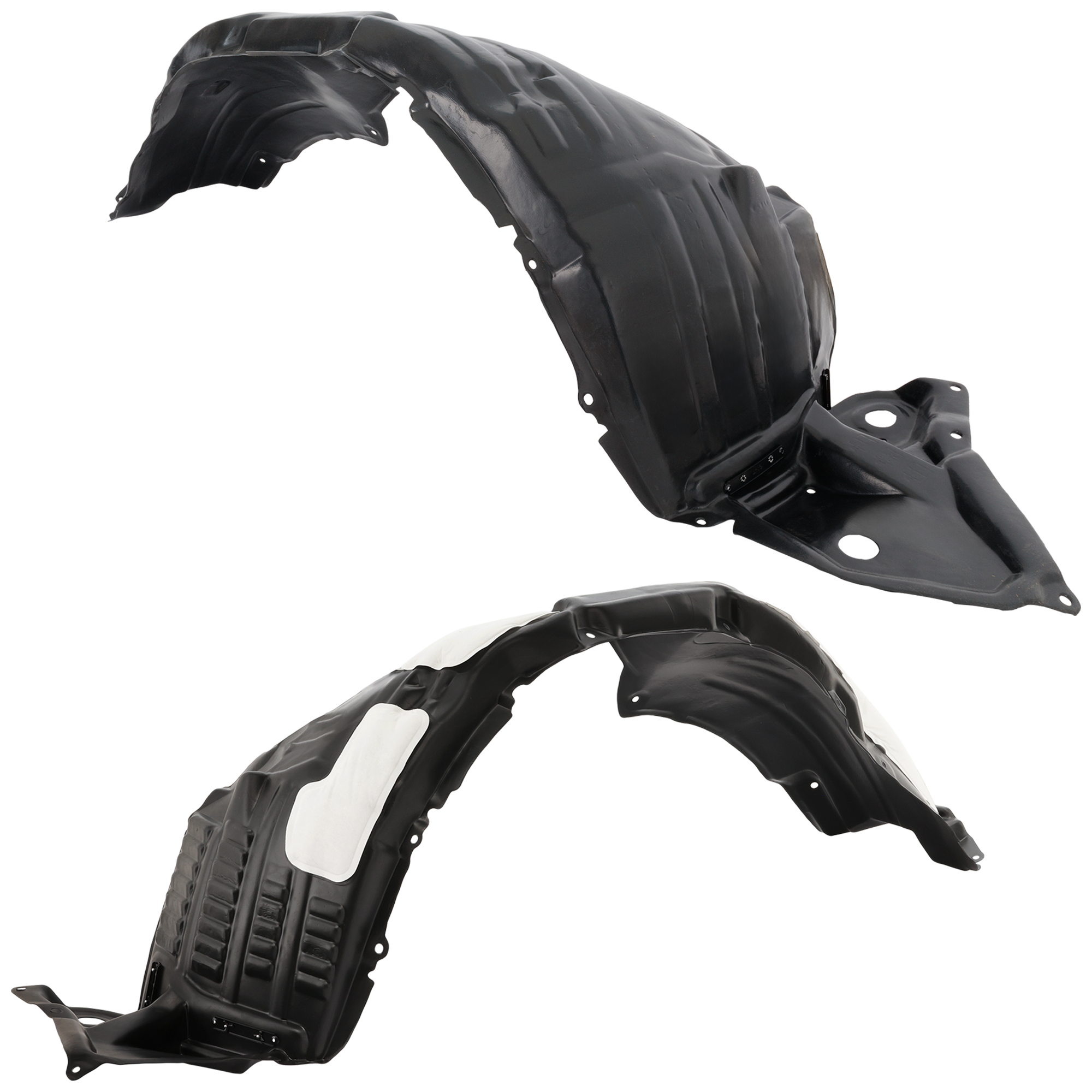 AM HIGHLANDER 14-19 FRONT FENDER LINER RH AND LH Plastic Vacuum Form 3.5L Eng. Exc. Hybrid Models w o Trans Oil Cooler CAPA SKU SET REPT222195Q 2 Partslink TO1248195C TO1249195C OEM 538050E120-538060E120