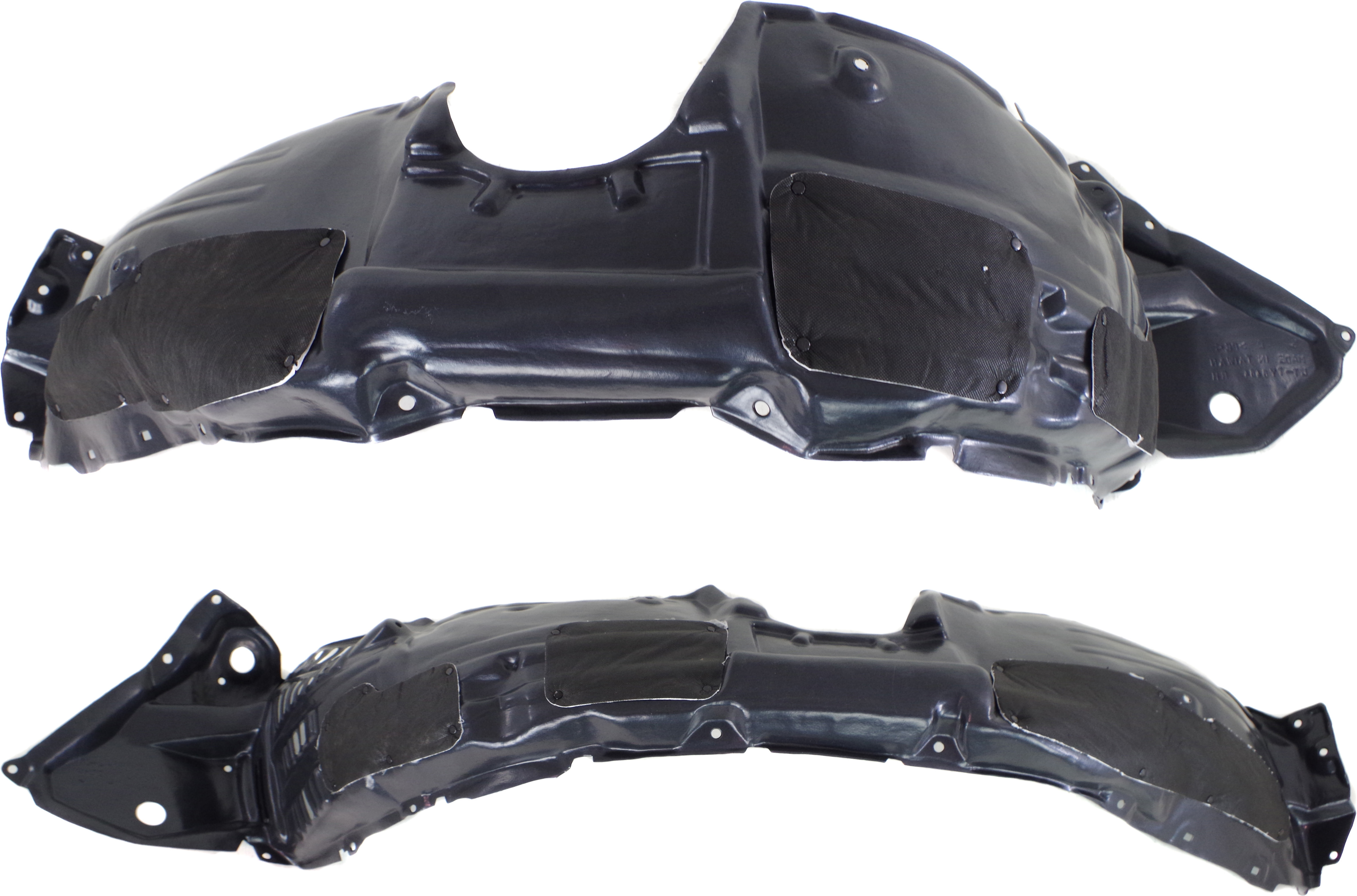 AM HIGHLANDER 14-19 FRONT FENDER LINER RH AND LH Plastic Vacuum Form 3.5L Eng w o Trans Oil Cooler SKU SET REPT222195 Partslink TO1249195 TO1248196 OEM 538050E120-538060E110