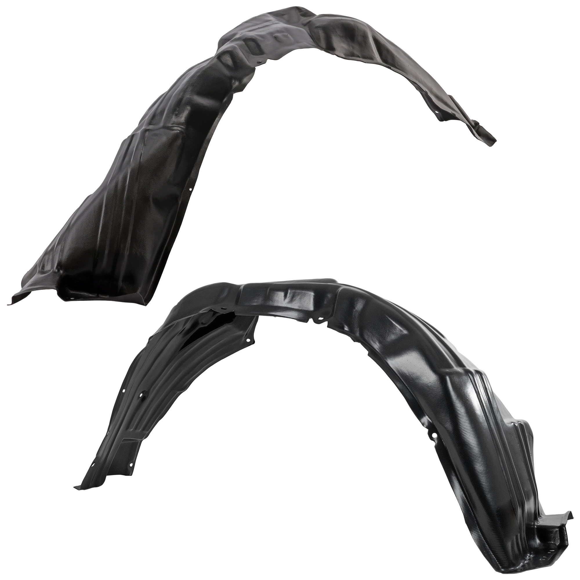 AM SIENNA 11-14 FRONT FENDER LINER RH AND LH Plastic Vacuum Form w Extension Sheet Exc. SE Model SKU SET REPT222301 Partslink TO1249163 TO1249203 TO1248163 OEM 5380508010-5380508030-53806080
