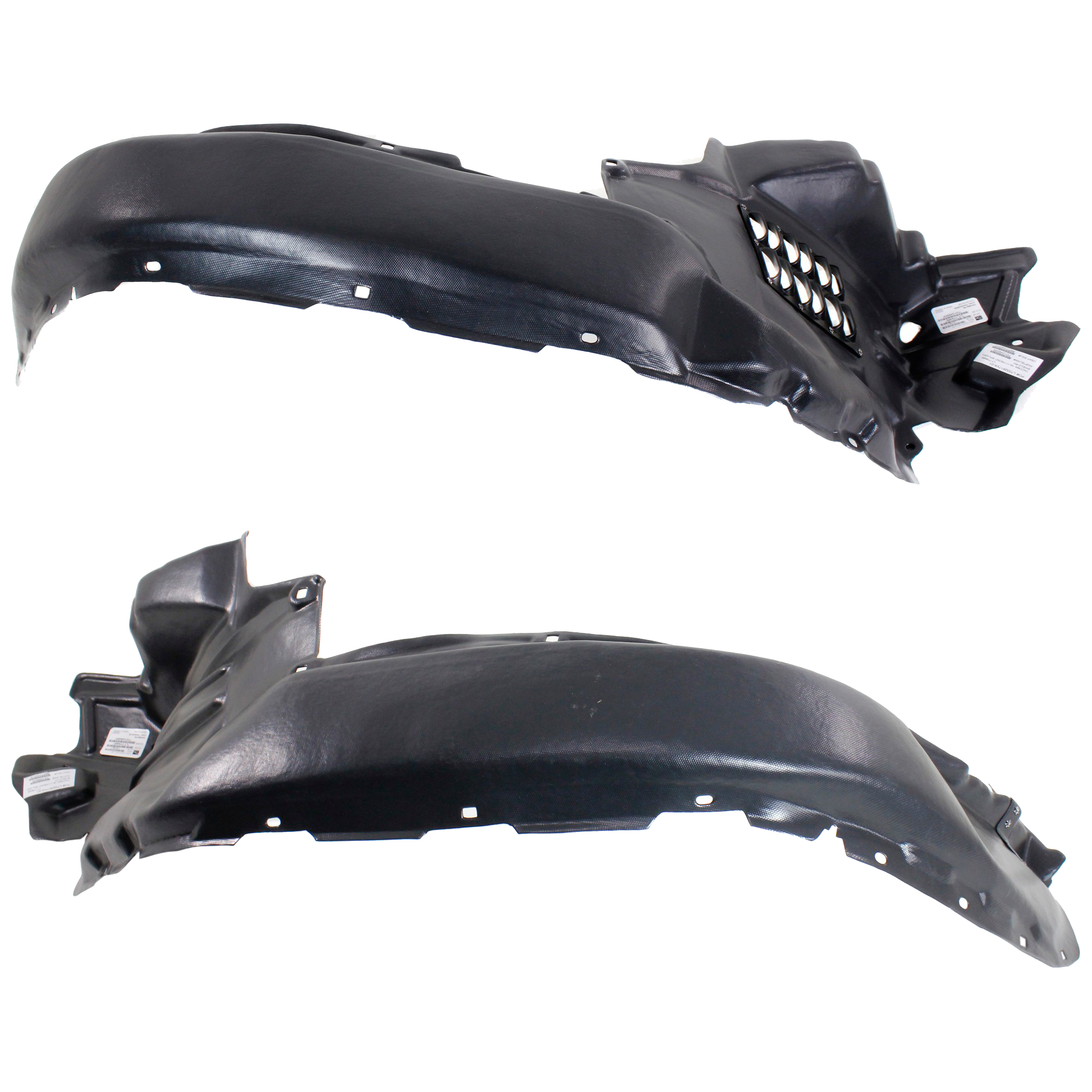 AM TACOMA 16-23 FRONT FENDER LINER RH AND LH Plastic Vacuum Form CAPA SKU SET REPT222317Q Partslink TO1249205C TO1248205C OEM 5387504080-5387604080