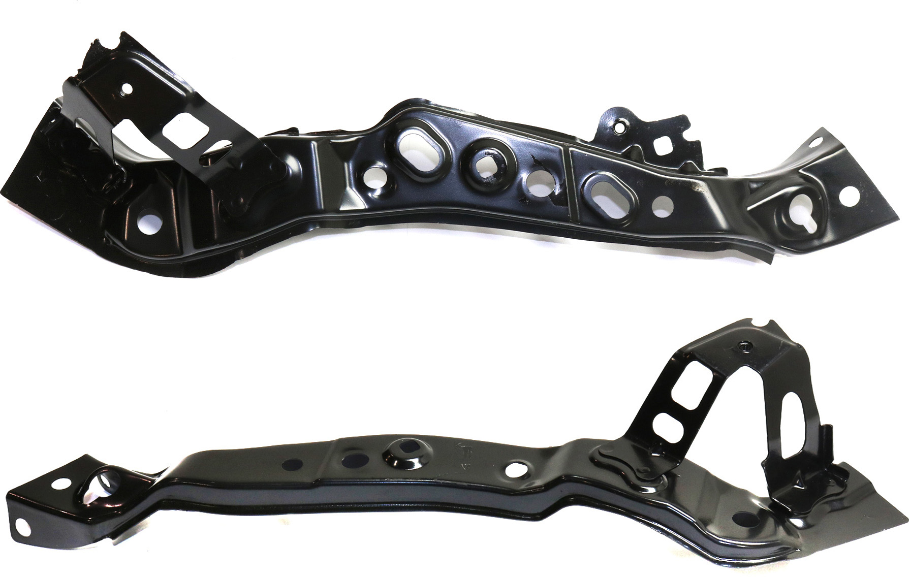 AM PRIUS 10-15 PRIUS PLUG IN 12-15 RADIATOR SUPPORT UPPER RH and LH Tie Bar Extension Steel SKU SET REPT250307 Partslink TO1225331 TO1225332 OEM 5320247020-5320347020