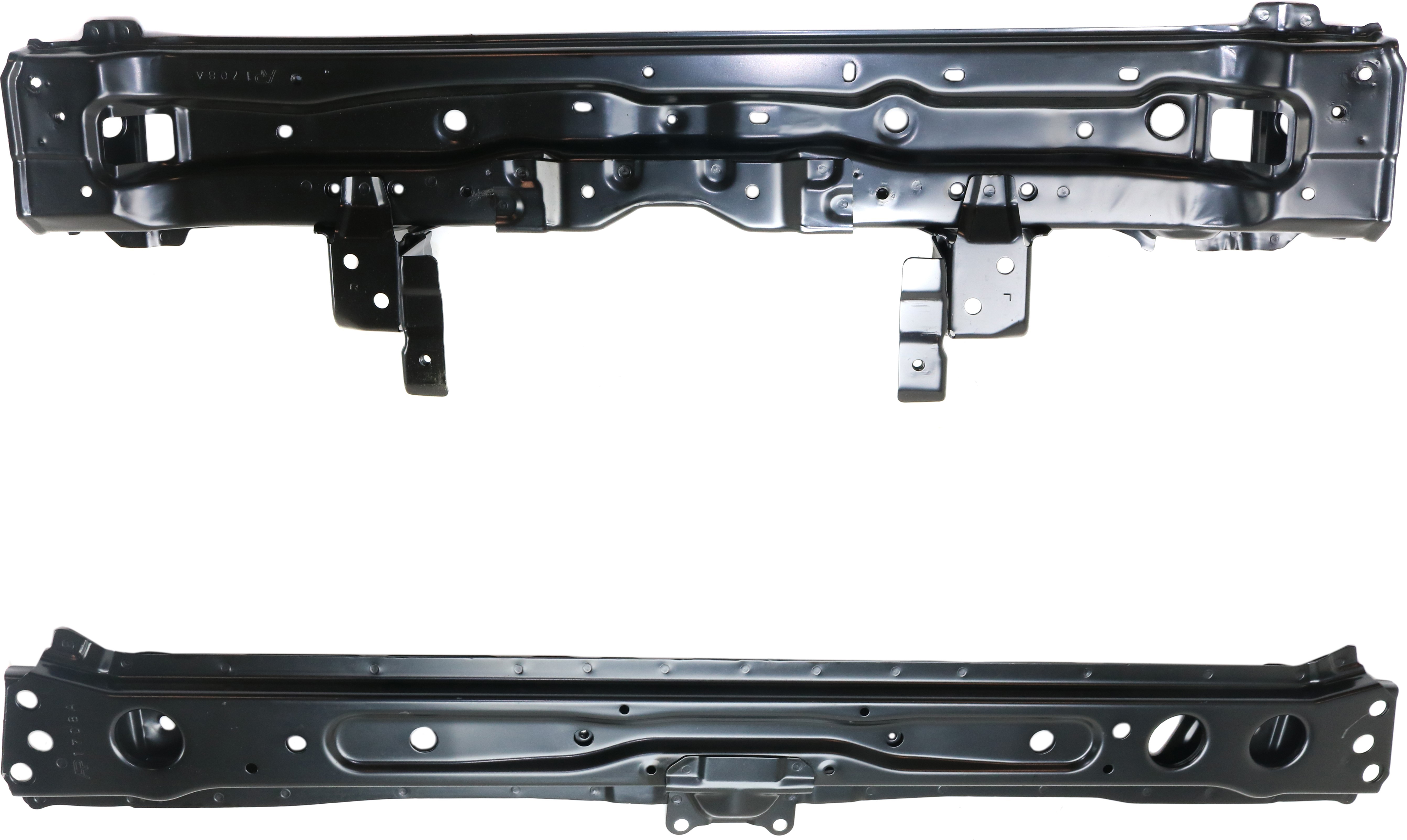 AM PRIUS 16-18 RADIATOR SUPPORT UPPER AND LOWER Set of 2 Lower Crossmember and Upper Tie Bar CAPA SKU SET REPT250310Q 2 Partslink TO1225427C TO1225428C OEM 5302847010-5320547900