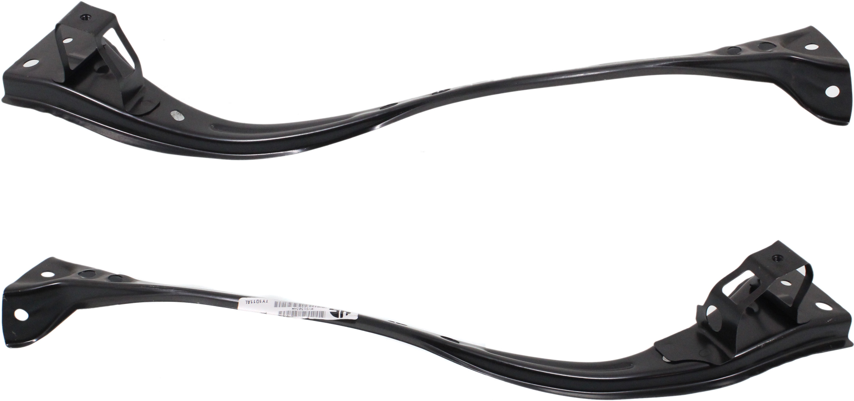 AM PRIUS C 12-17 RADIATOR SUPPORT UPPER RH AND LH Tie Bar Steel SKU SET REPT250517 Partslink TO1222101 TO1222100 OEM 5320252230-5320352220