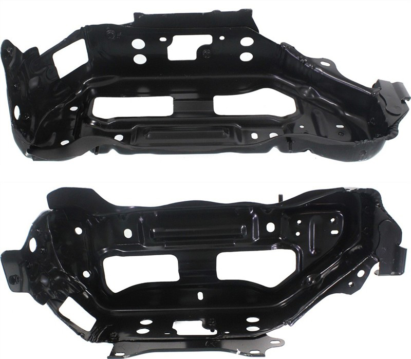 AM YARIS 12-14 RADIATOR SUPPORT RH AND LH Assembly Side Panel Steel Hatchback Japan Built Vehicle CAPA SKU SET REPT250521 Partslink TO1225309 TO1225308 OEM 5320252908-5320352906