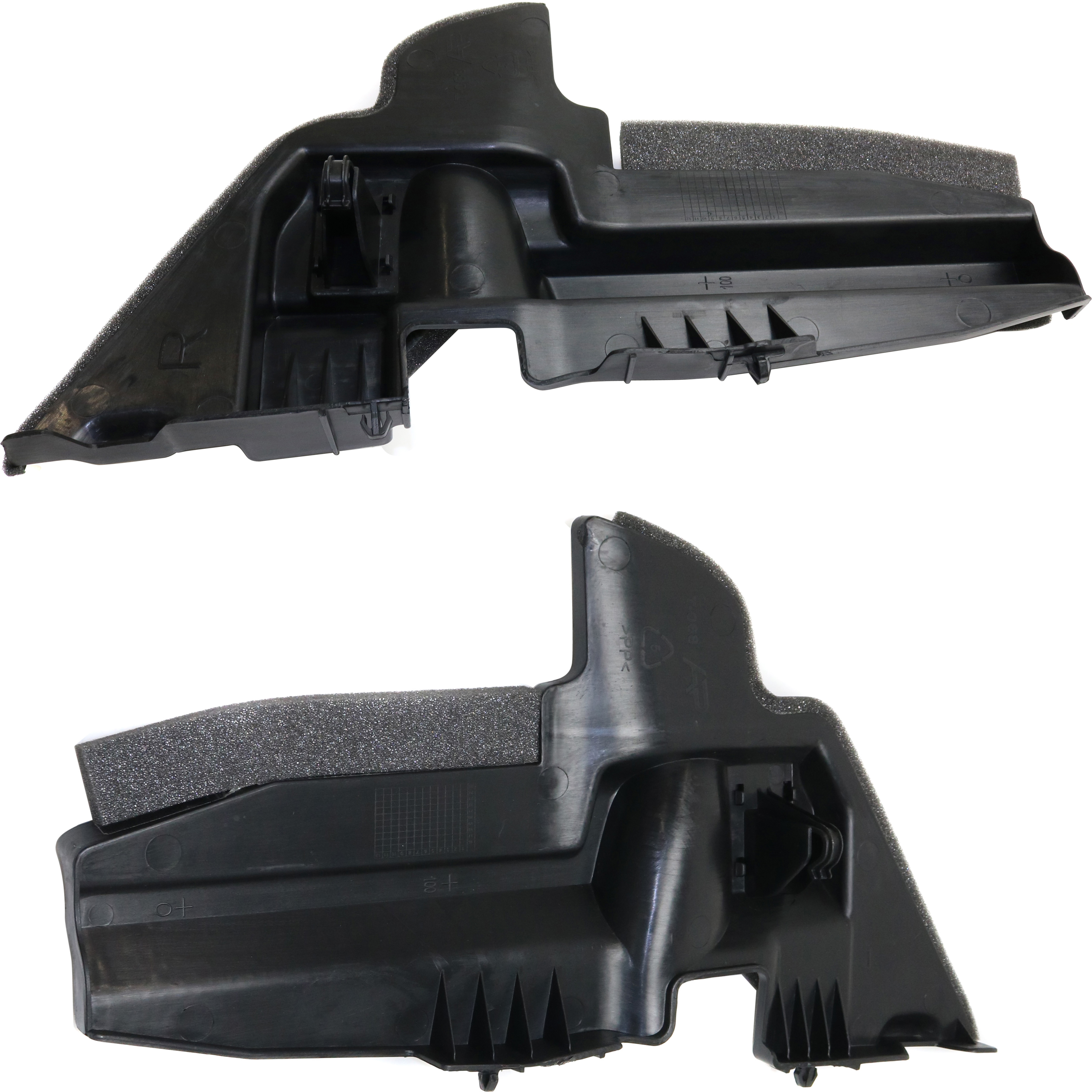 AM PRIUS 10-11 FRONT LOWER VALANCE RH AND LHLower Air Guides SKU SET REPT252901 Partslink TO1218108 TO1218109 OEM 5329347020-5329447010
