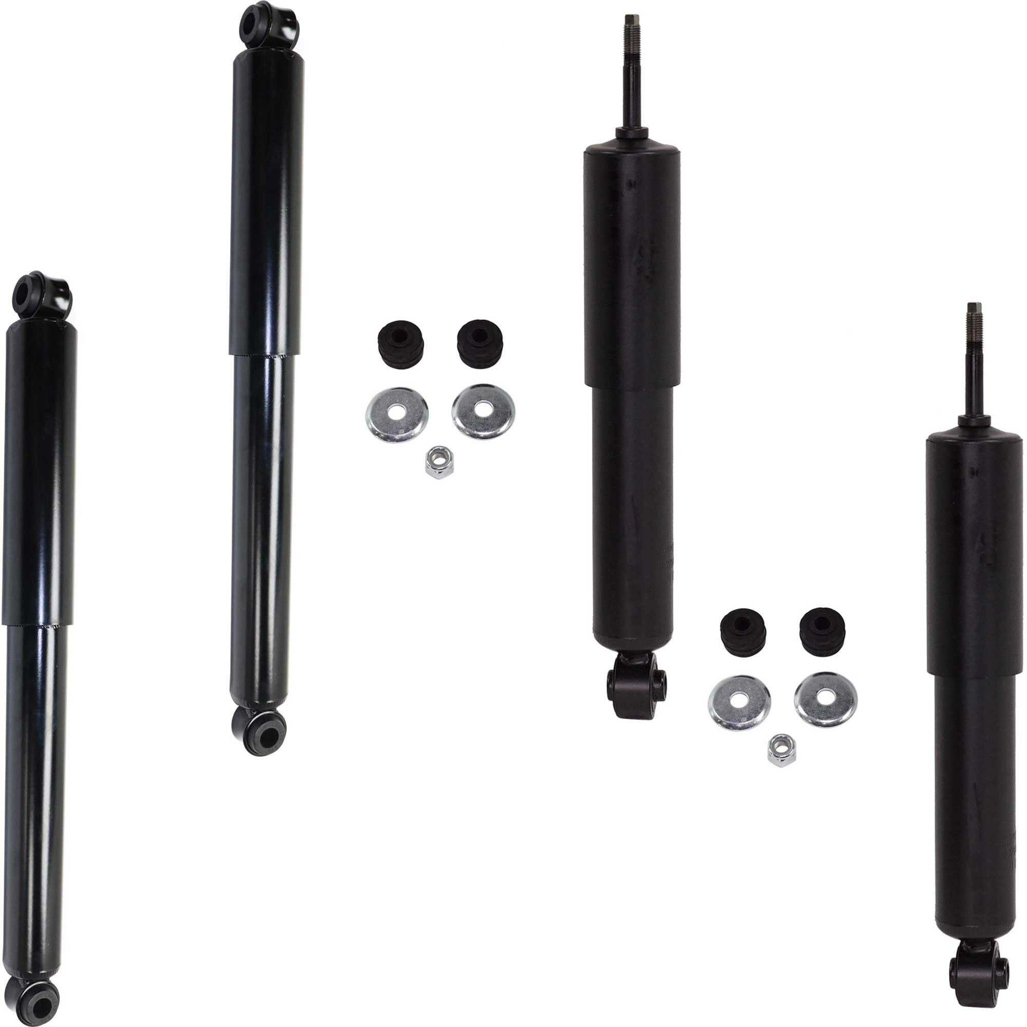 AM D21-86-94 FRONTIER 98-01 FRONT AND REAR SHOCK RH AND LH Set of 4 Gas Charged SKU SET REPT280304-4 A OEM 562007Z025-562001Z627