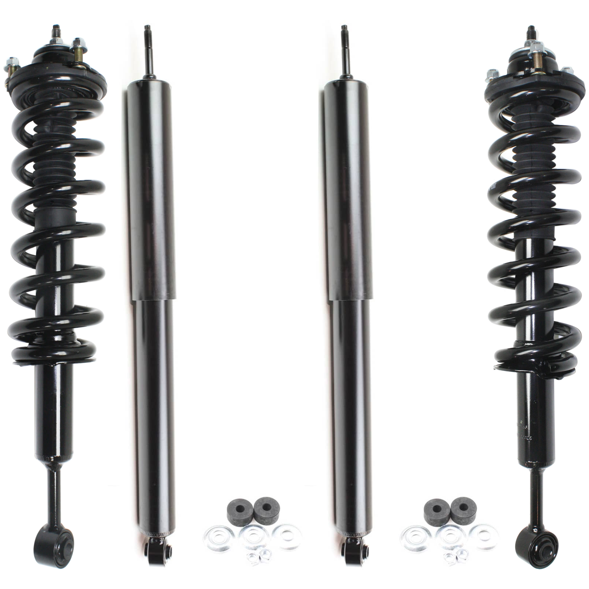 AM TACOMA 05-15 FRONT AND REAR SHOCKS AND LOADED STRUTS RH AND LH Set of 4 SKU SET REPT280314-3 OEM 171371L 1345984L SR4464K SR