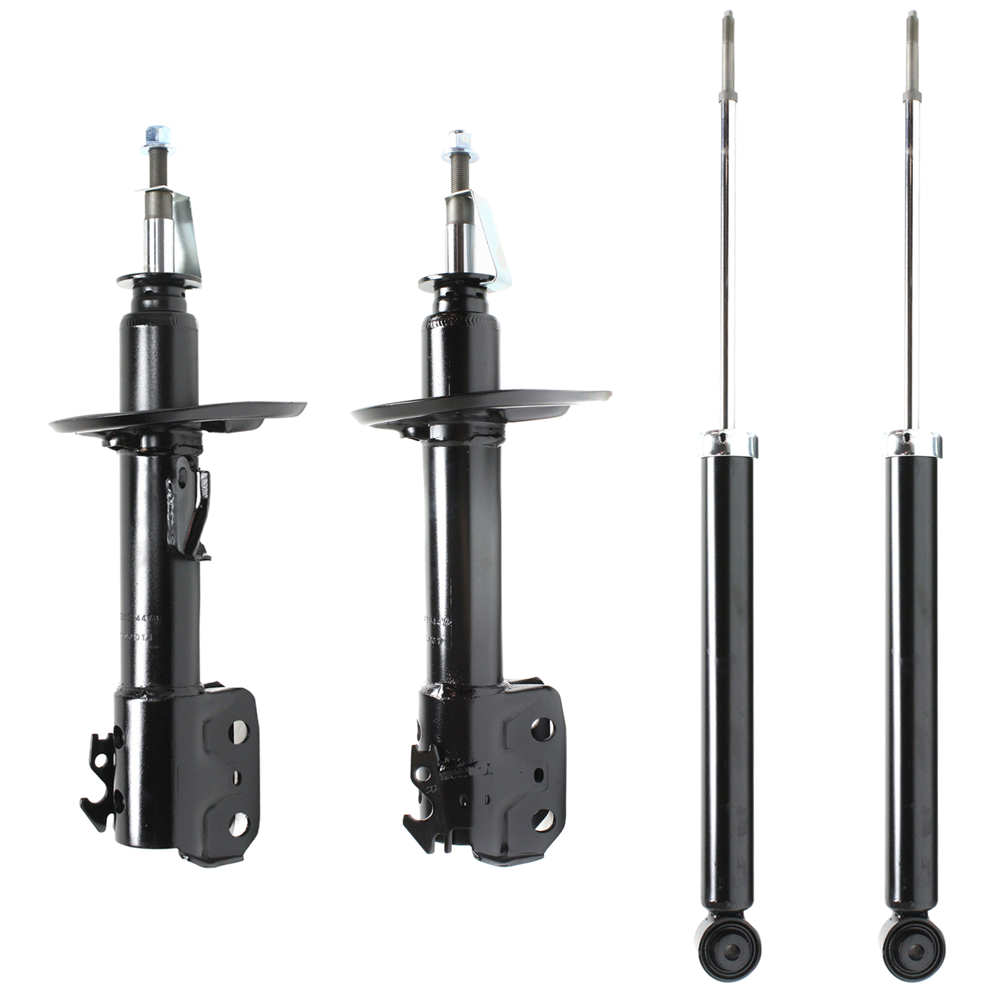 AM YARIS 06-14 FRONT AND REAR SHOCKS AND STRUTS RH AND LH Gas Charged Twin tube Set of 4 SKU SET REPT280320-3 OEM 4-852-080-246-485-300-000-000-000-000