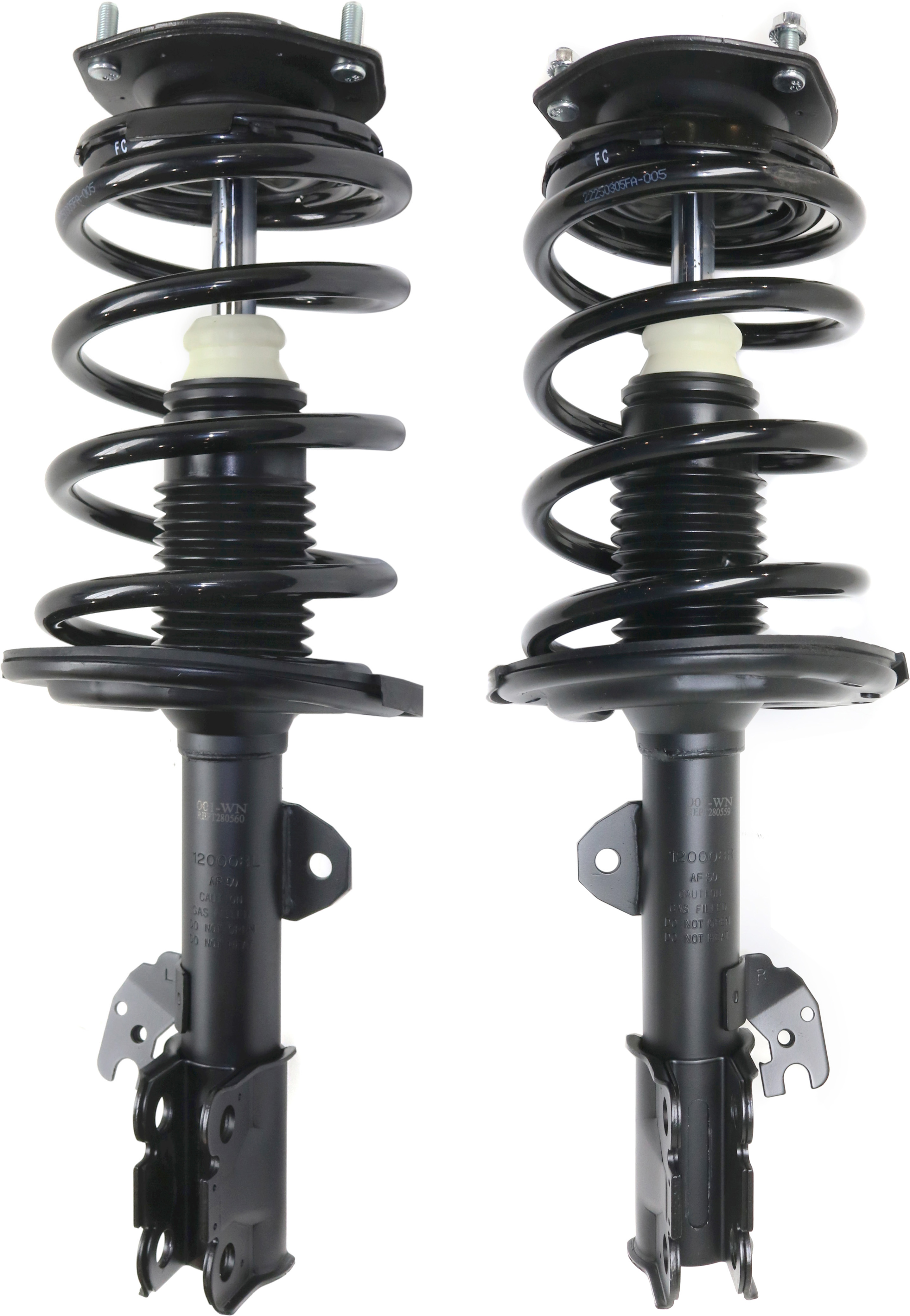 AM AVALON 06-12 CAMRY 07-11 FRONT FULLY LOADED STRUT RH AND LH Gas Charged Twin tube Set of 2 SKU SET REPT280559 OEM 172307-182307-272307-869226-86