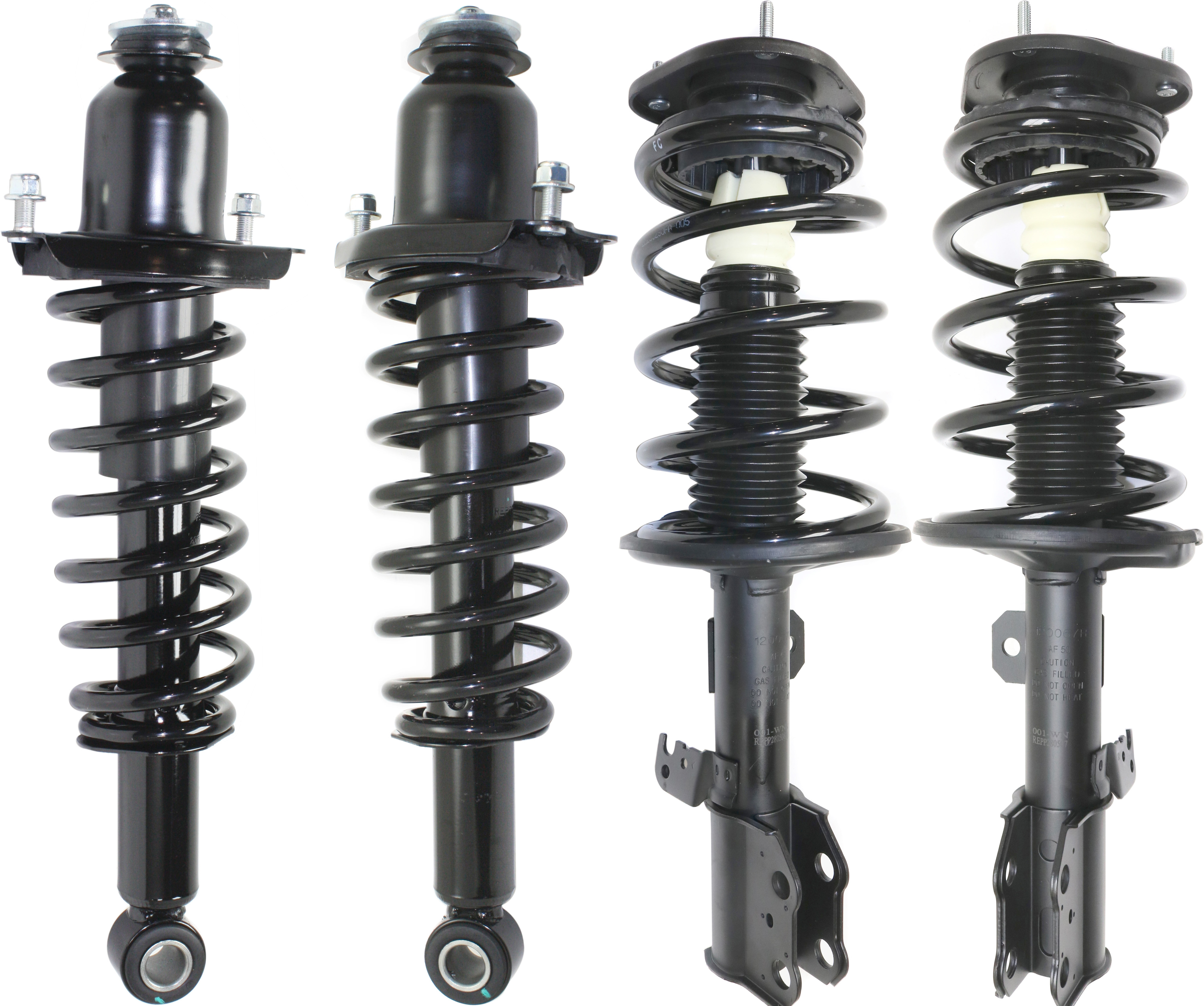 AM MATRIX VIBE 03-08 FRONT AND REAR FULLY LOADED STRUT RH AND LH Gas Charged Twin tube Set of 4 SKU SET REPT280717-4 OEM 869333-88972106-88972107-88972