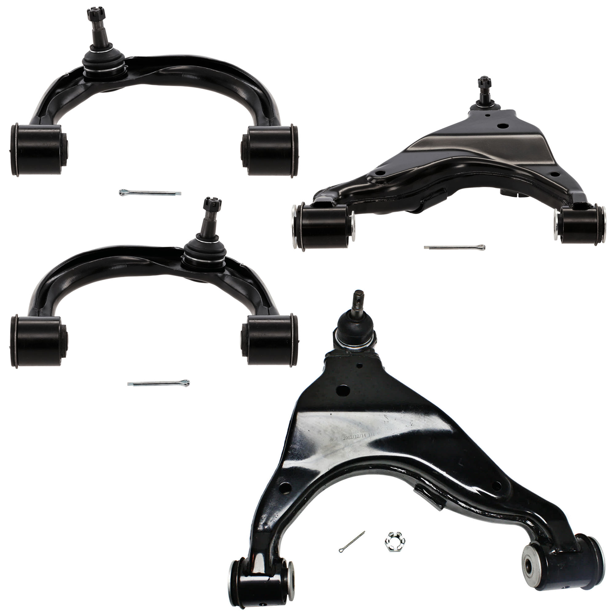 AM 4RUNNER 03-21 GX460-10-21 FRONT CONTROL ARM RH AND LH Upper and Lower w Ball Joint Set of 4 SKU SET REPT281519-4 OEM 4806860010-4806960010-48610600