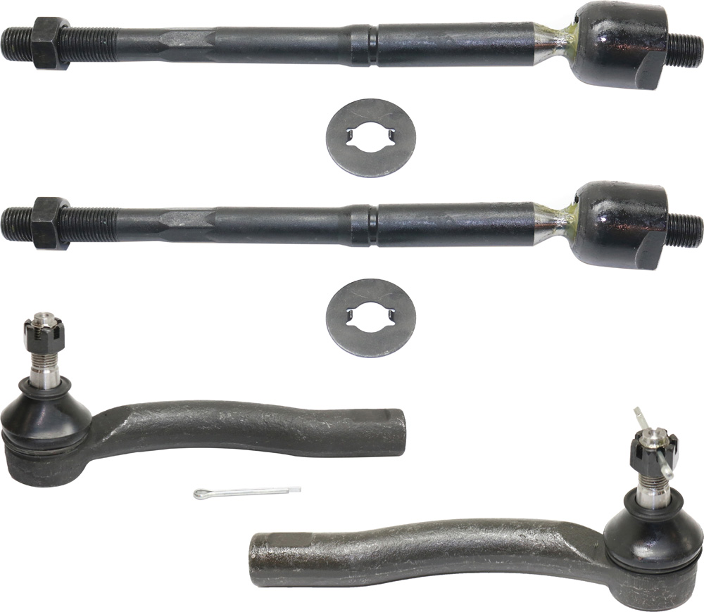 AM COROLLA 03-08 FRONT TIE ROD END RH AND LH Inner and Outer SKU SET REPT282131-4 OEM 4550309400-4504609200-45047090
