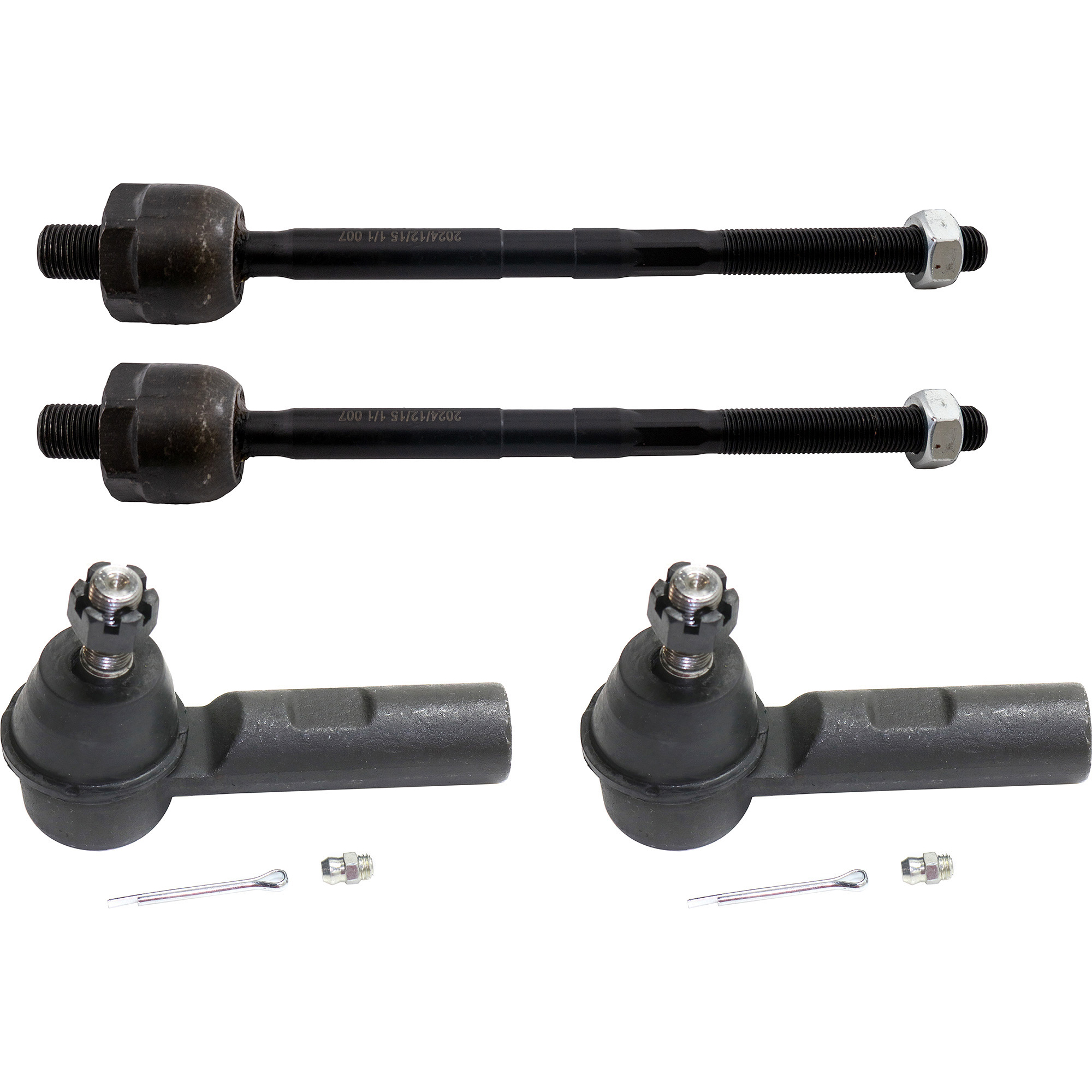 AM COROLLA 09-19 MATRIX 09-14 FRONT TIE ROD END RH AND LH Inner and Outer SKU SET REPT282147 A Partslink TO4522101 OEM 4504609600-4551002150-45510000