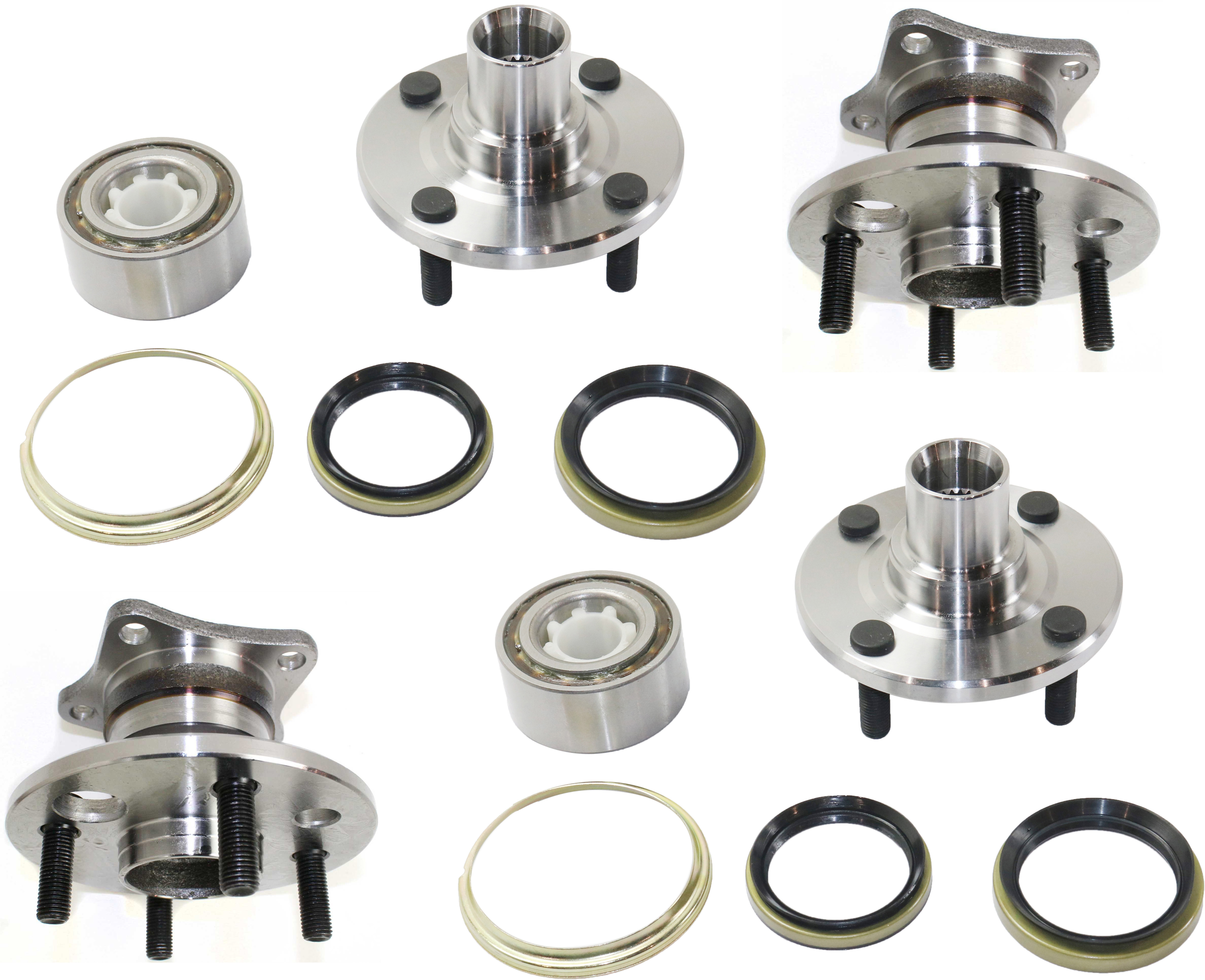 AM COROLLA 93-02 PRIZM 93-97 PRIZM 98-02 FRONT AND REAR HUB ASSEMBLY RH AND LH SKU SET REPT283701-4 OEM 2094-24631-512018-516084-71201