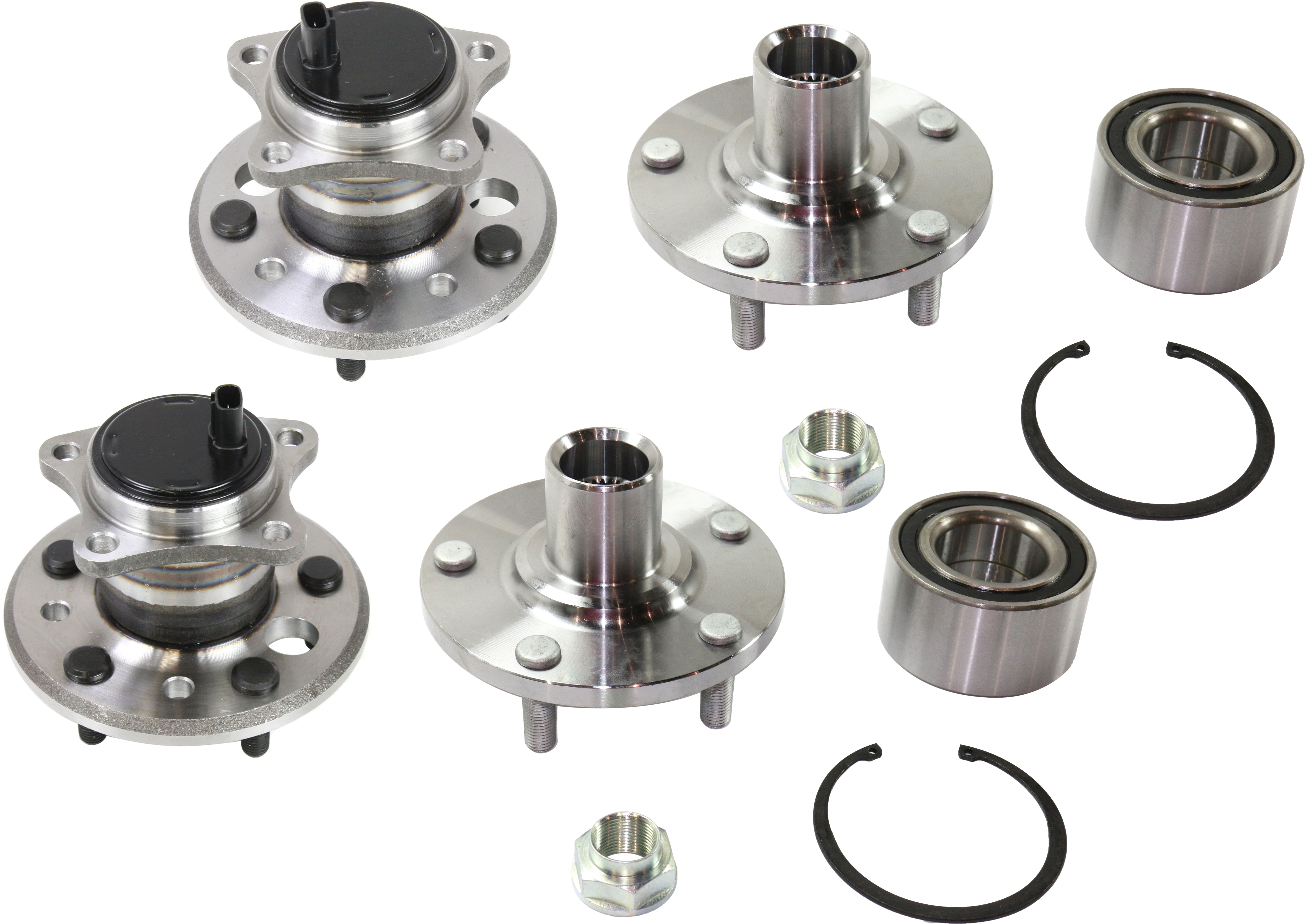 AM ES300-02-03 FRONT AND REAR HUB ASSEMBLY RH AND LH 5 Studs SKU SET REPT283703-4 A OEM 4245048011-4246048011-43502060