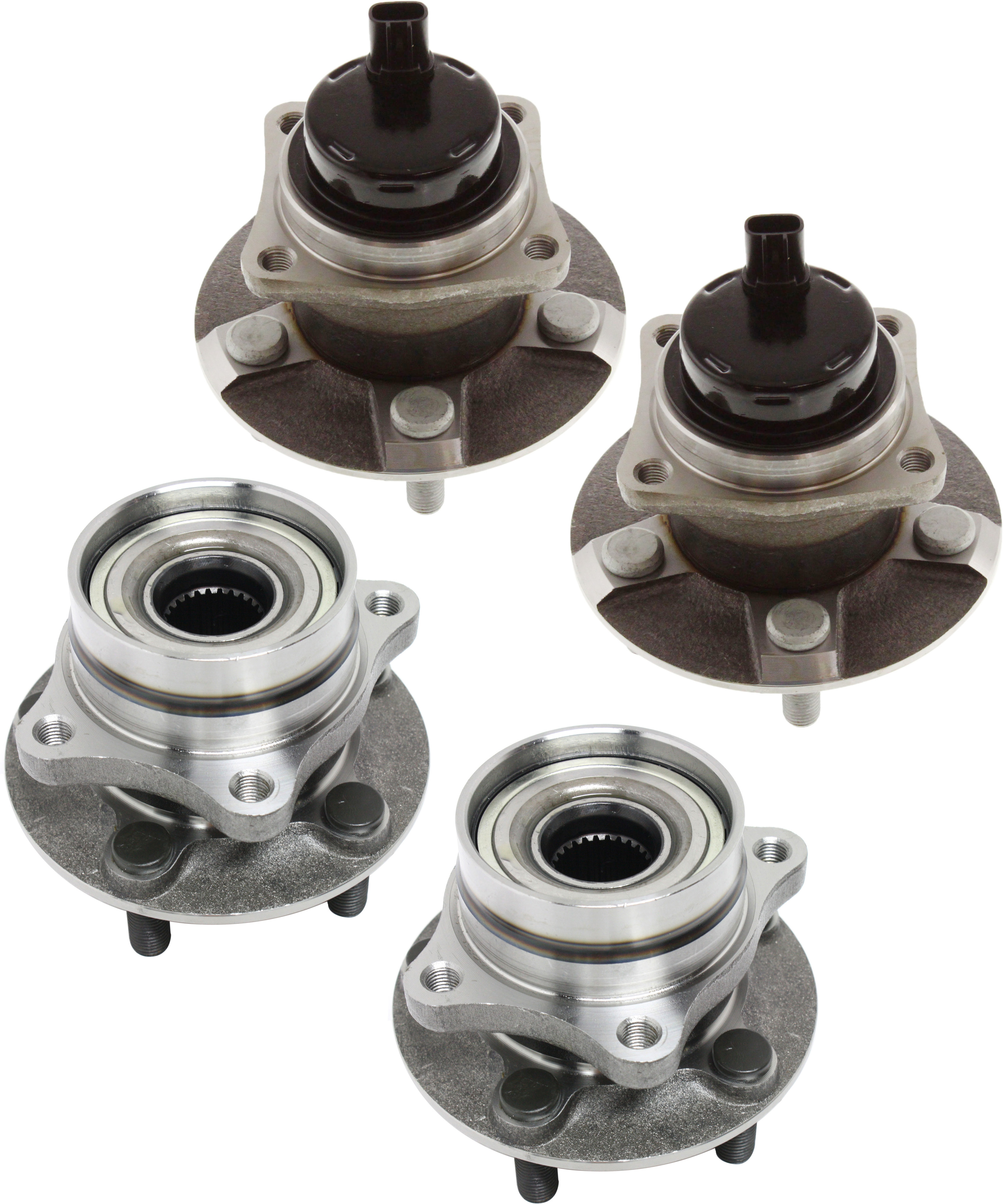 AM PRIUS 04-09 FRONT AND REAR HUB ASSEMBLY RH AND LH FWD SKU SET REPT283704-4 OEM 101783-516291-713265-7700355-4