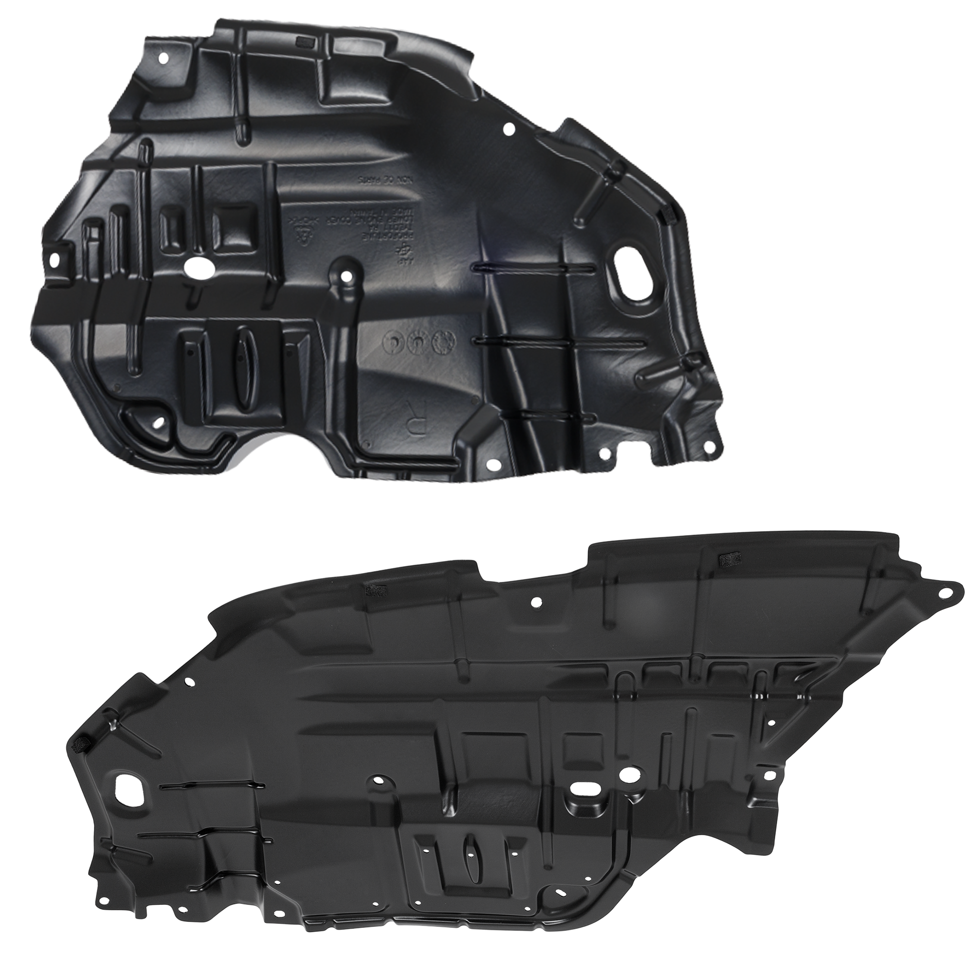 AM CAMRY 12-14 ENGINE SPLASH SHIELD RH AND LH Under Cover CAPA SKU SET REPT310141Q Partslink TO1228177C TO1228178C OEM 5144106150-5144206140