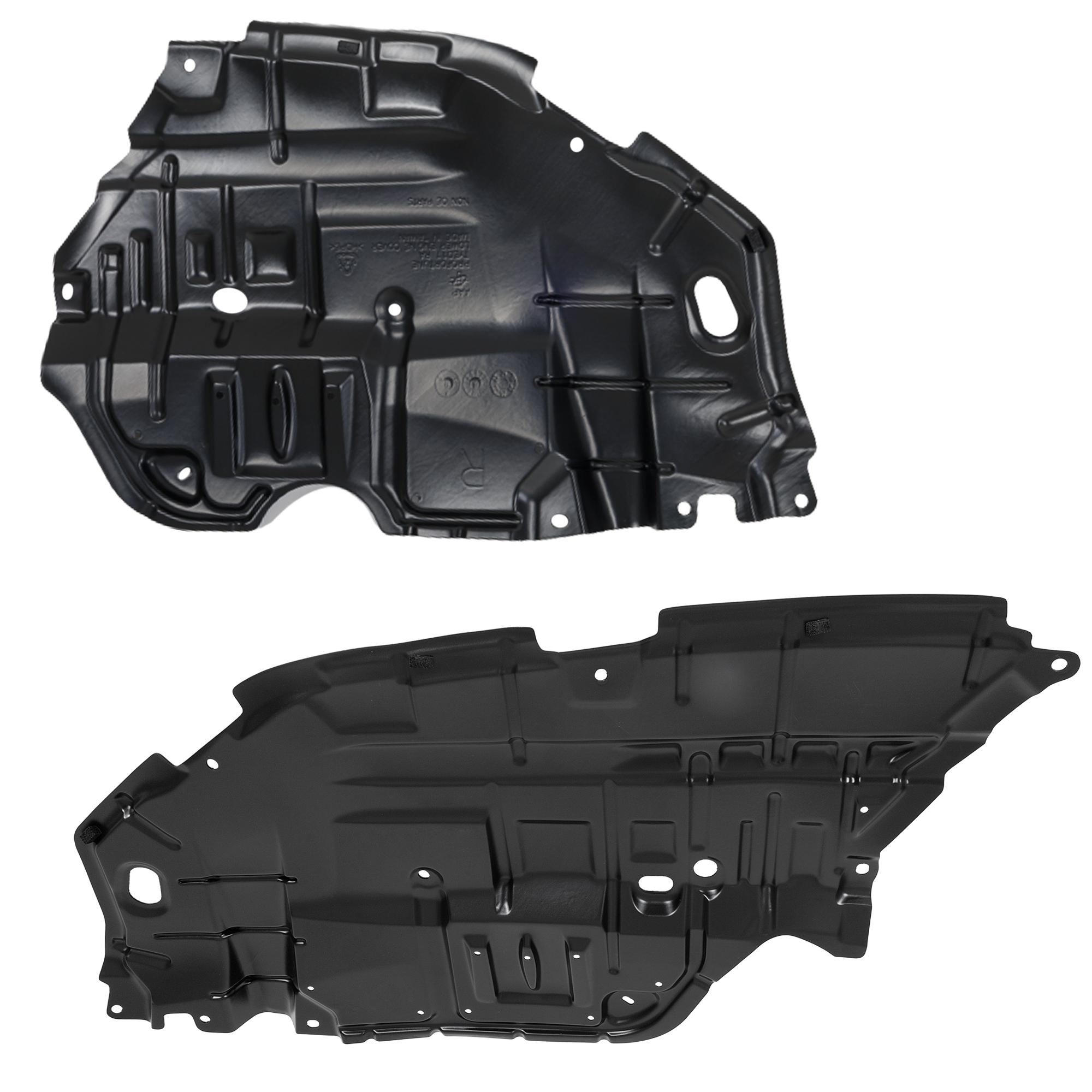 AM CAMRY 12-14 ENGINE SPLASH SHIELD RH AND LH Under Cover SKU SET REPT310141 Partslink TO1228177 TO1228178 OEM 5144106150-5144206140
