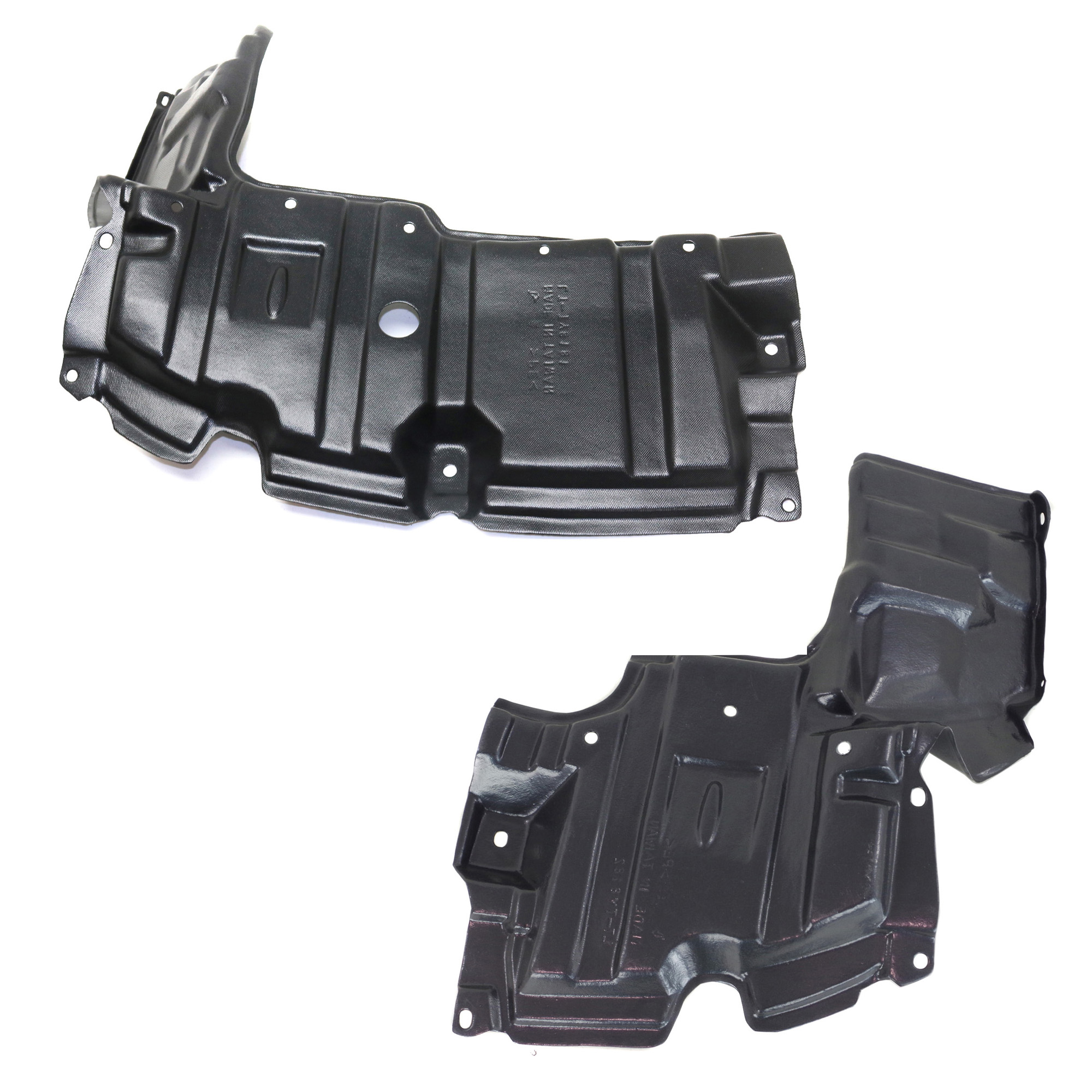 AM PRIUS C 12-15 ENGINE SPLASH SHIELD RH AND LH Under Cover SKU SET REPT310169 Partslink TO1228207 TO1228208 OEM 5144152300-5144252140
