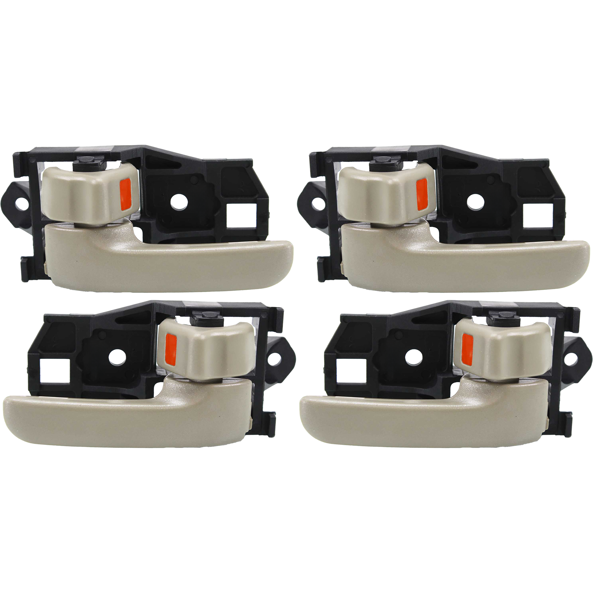 AM CAMRY 97-01 SIENNA 98-03 FRONT AND REAR DOOR HANDLE RH AND LH Set of 4 Inside Beige w o Case Japan USA Built SKU SET REPT462103-4 OEM 6920530120A0-6920630120A0