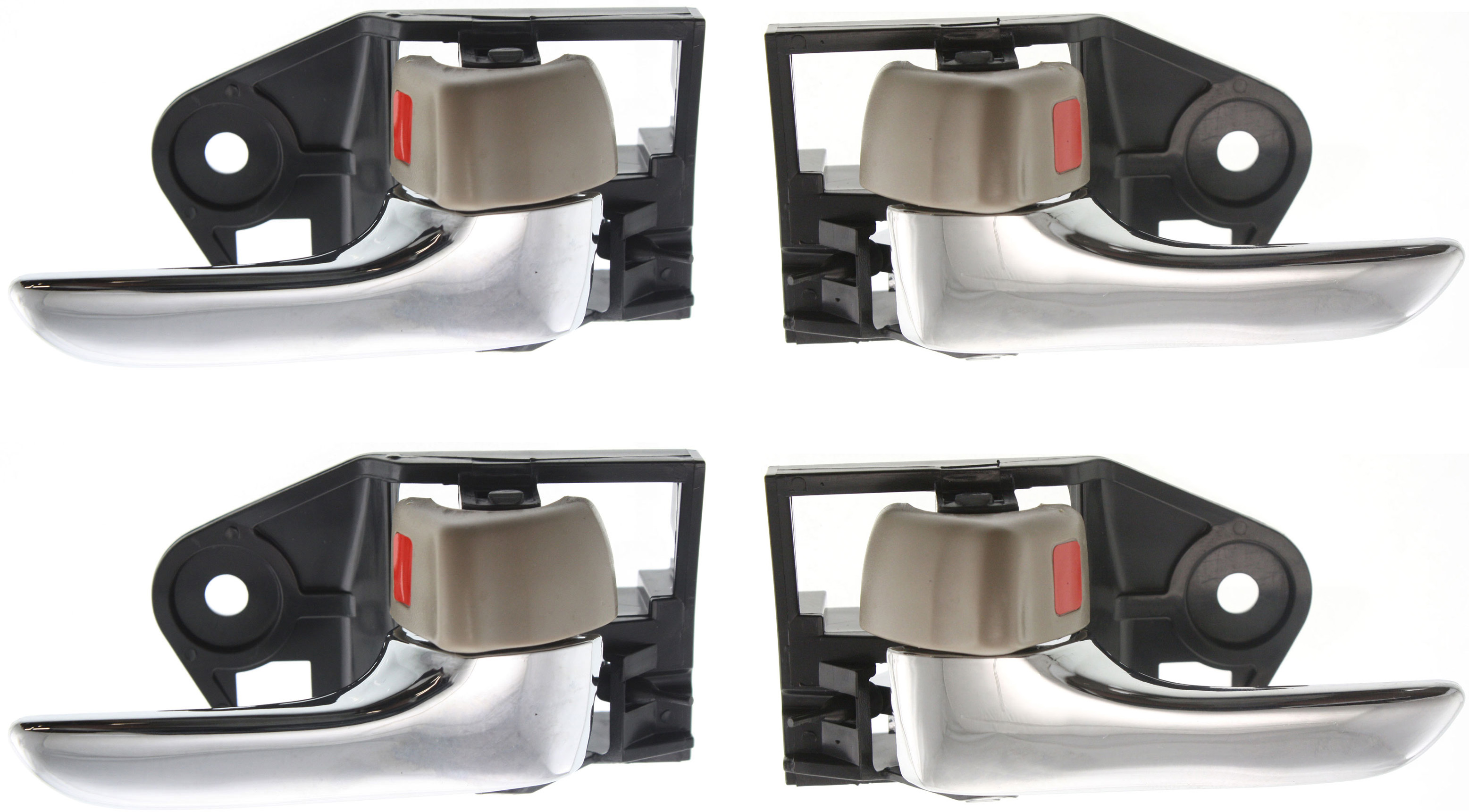 AM AVALON 05-12 SOLARA 04-08 FRONT AND REAR INTERIOR DOOR HANDLE RH AND LH SKU SET REPT462109-4 Partslink TO1353181 TO1352181 OEM 69205AA050A0-69206AA050A0