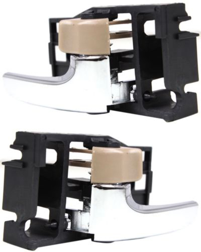 AM AVALON 00-04 SEQUOIA 01-07 FRONT DOOR HANDLE RH and LH Inside Chrome Lever Brown Fawn Knob =REAR SKU SET REPT462113 Partslink TO1353160 TO1352160 OEM 69205AC010A0-69205AC010E1-6920