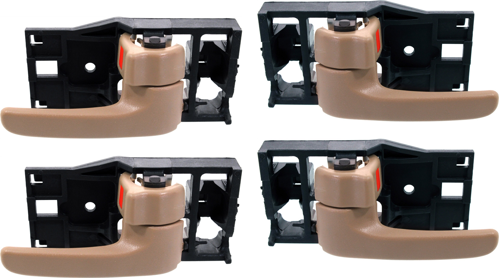AM TUNDRA 04-06 FRONT AND REAR DOOR HANDLE RH and LH Set of 4 Inside Brown SKU SET REPT462125-4 Partslink TO1353158 TO1353178 TO1352158 TO1352178 OEM 692050C030E0-69205AC010A0-6920