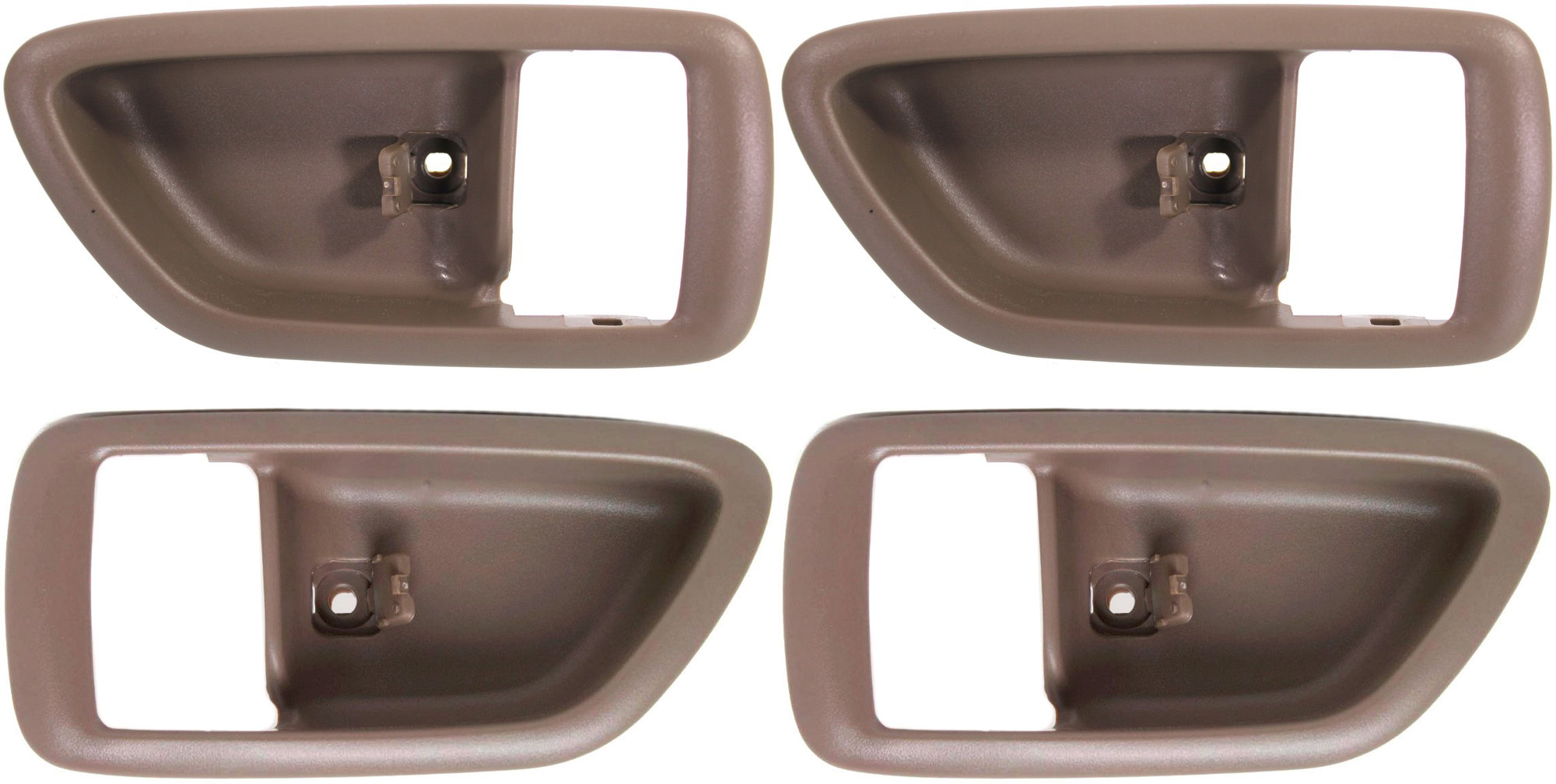 AM AVALON 00-04 SEQUOIA 01-07 FRONT AND REAR DOOR HANDLE CASE RH AND LH Inside Bezel Only Brown SKU SET REPT462167-4 Partslink IDH010070 IDH010069 OEM 69277AC010E1-69278AC010E1