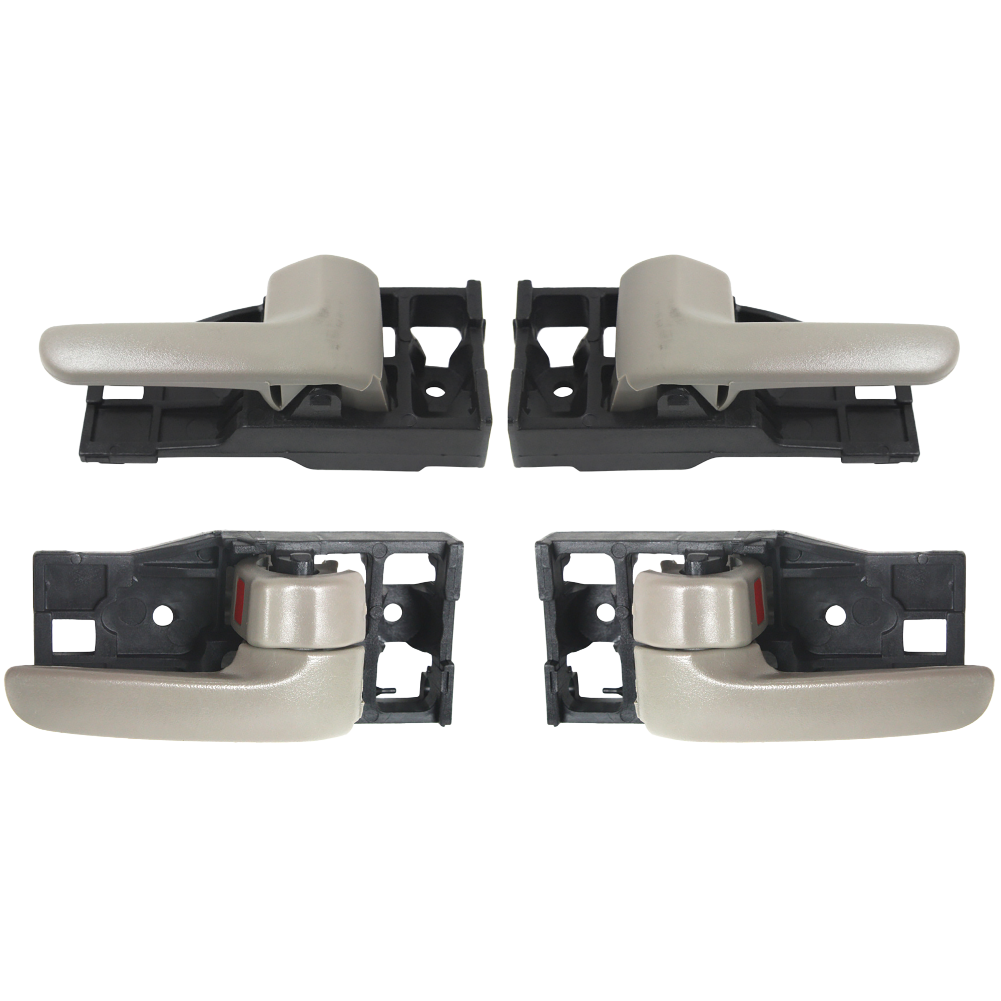 AM TUNDRA 00-06 FRONT AND REAR DOOR HANDLE RH AND LH Set of 4 Inside Beige Fawn Extended Cab Pickup SKU SET REPT462177-4 Partslink TO1353187 TO1352187 TO1553105 TO1552105 OEM 692050C010E1-692060C010E1-6920