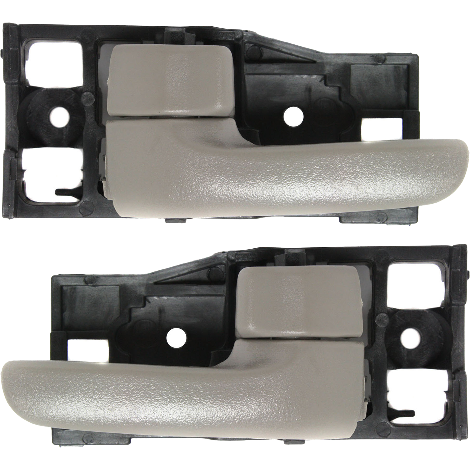AM TUNDRA 00-06 FRONT INTERIOR DOOR HANDLE RH AND LH Gray With door lock button SKU SET REPT462181 Partslink TO1353186 TO1352186 OEM 692050C010B1-692060C010B1