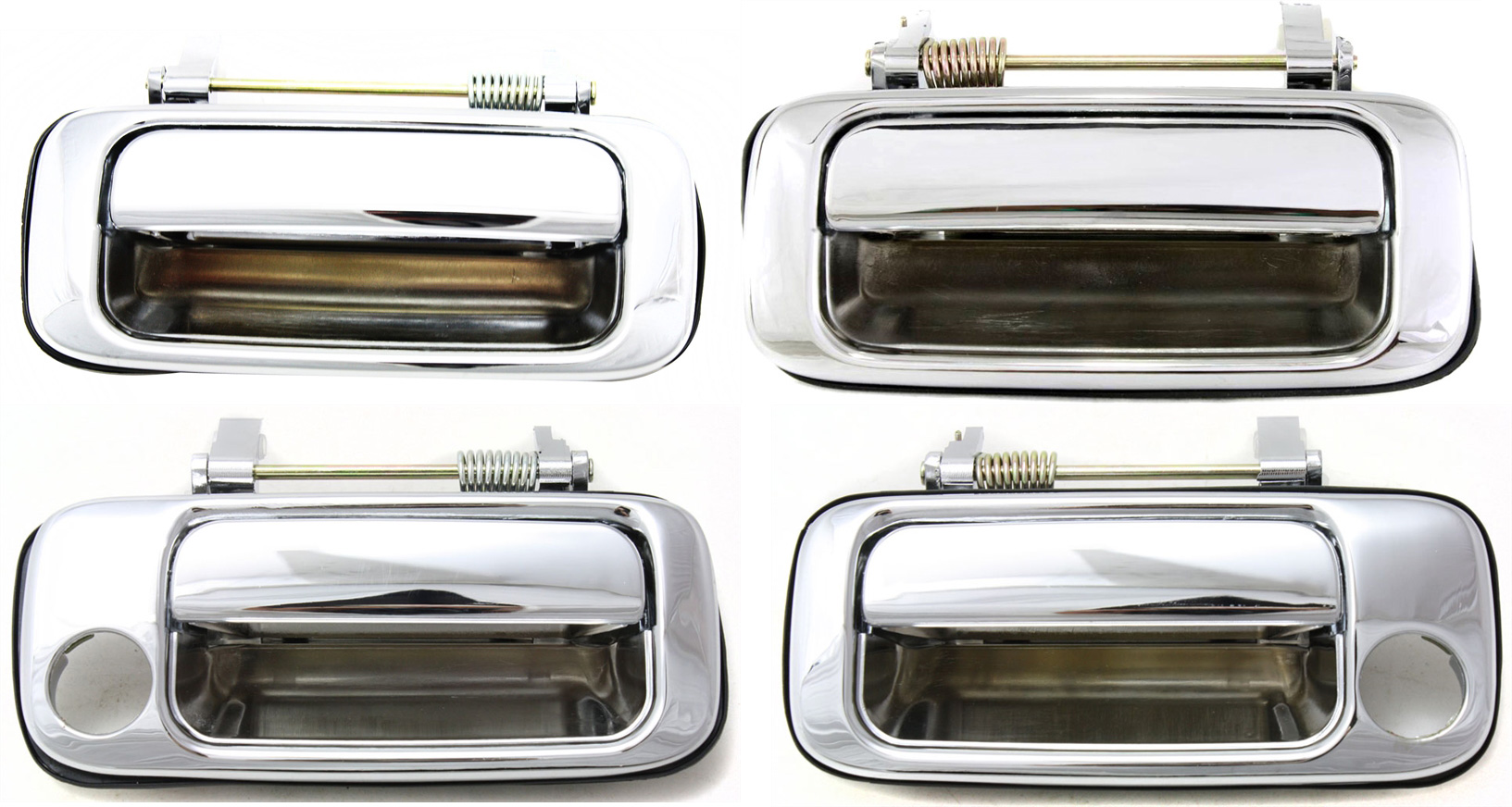 AM LAND CRUISER 91-97 FRONT AND REAR DOOR HANDLE RH and LH Set of 4 Outside Zinc Chrome SKU SET REPT462359-4 OEM 6921060010-6922060010-69230600