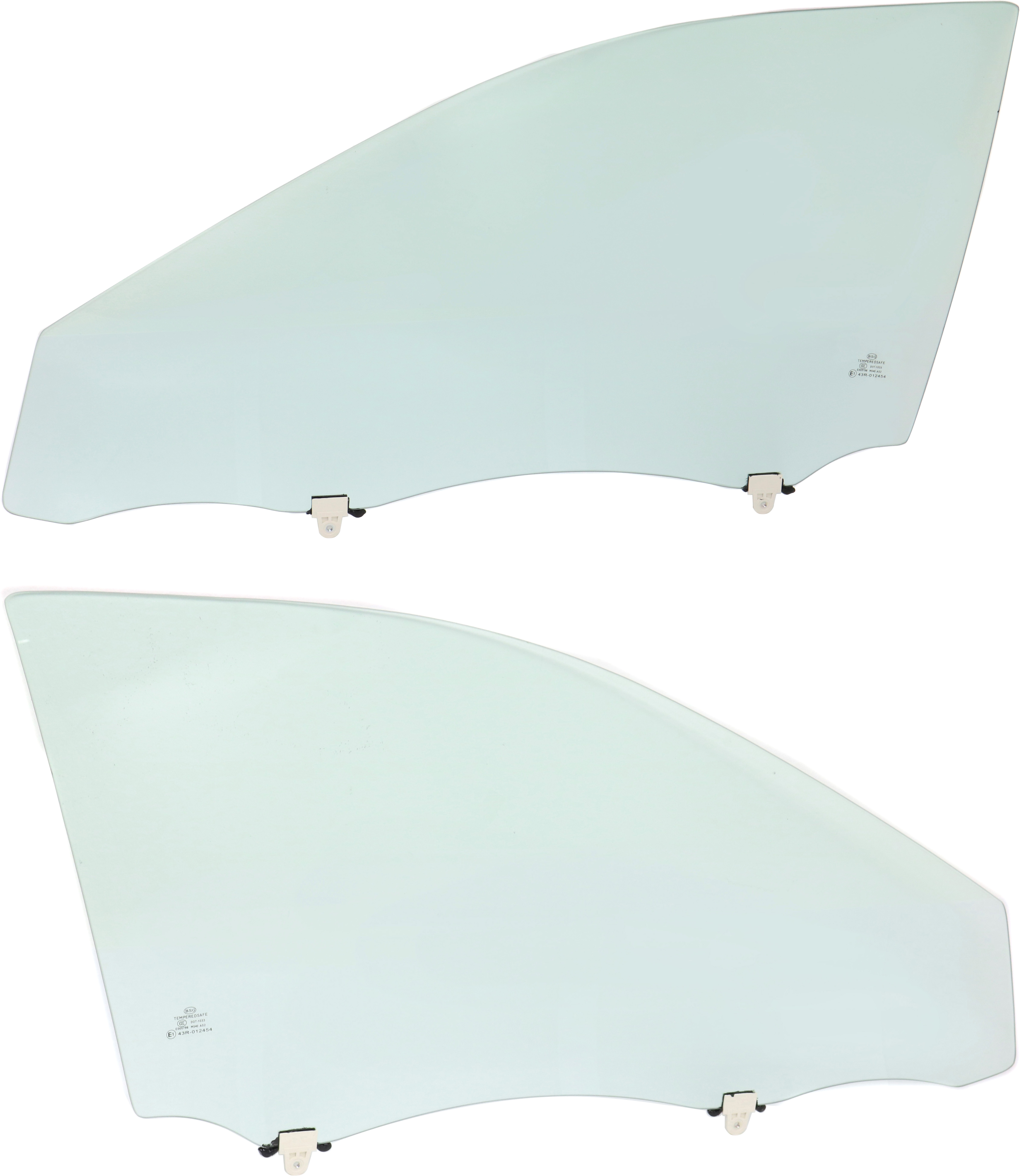 AM CAMRY 12-14 FRONT DOOR GLASS RH AND LH Green Tint SKU SET REPT480135 OEM 6810106190 FD25311GTYN 6810206