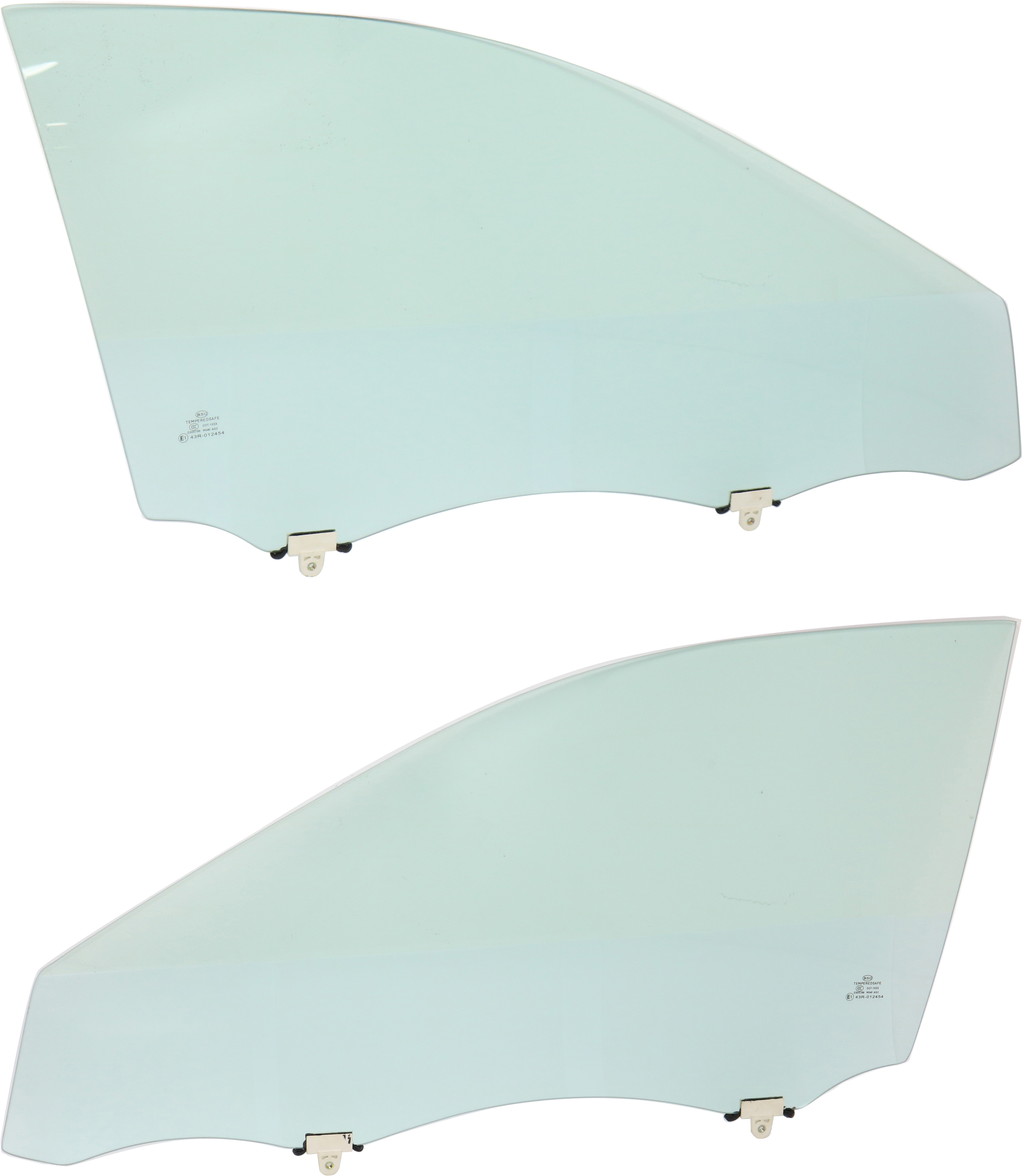 AM CAMRY 15-17 FRONT DOOR GLASS RH AND LH Green Tint SKU SET REPT480137 OEM 6810106300 FD26496GTYN 6810206