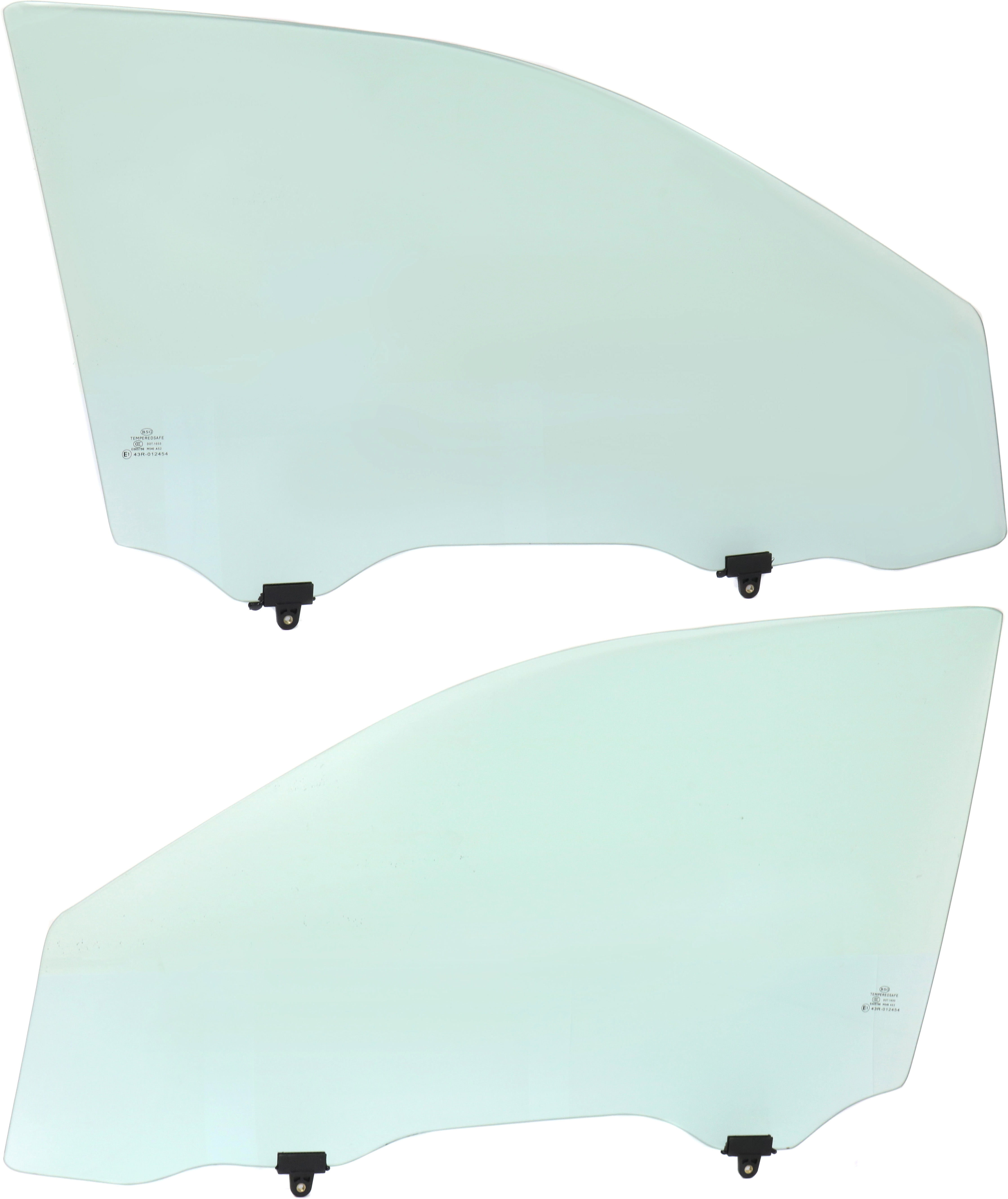 AM HIGHLANDER 14-19 FRONT DOOR GLASS RH AND LH Green Tint SKU SET REPT480141 OEM 681010E060 FD26109GTYN 681020E