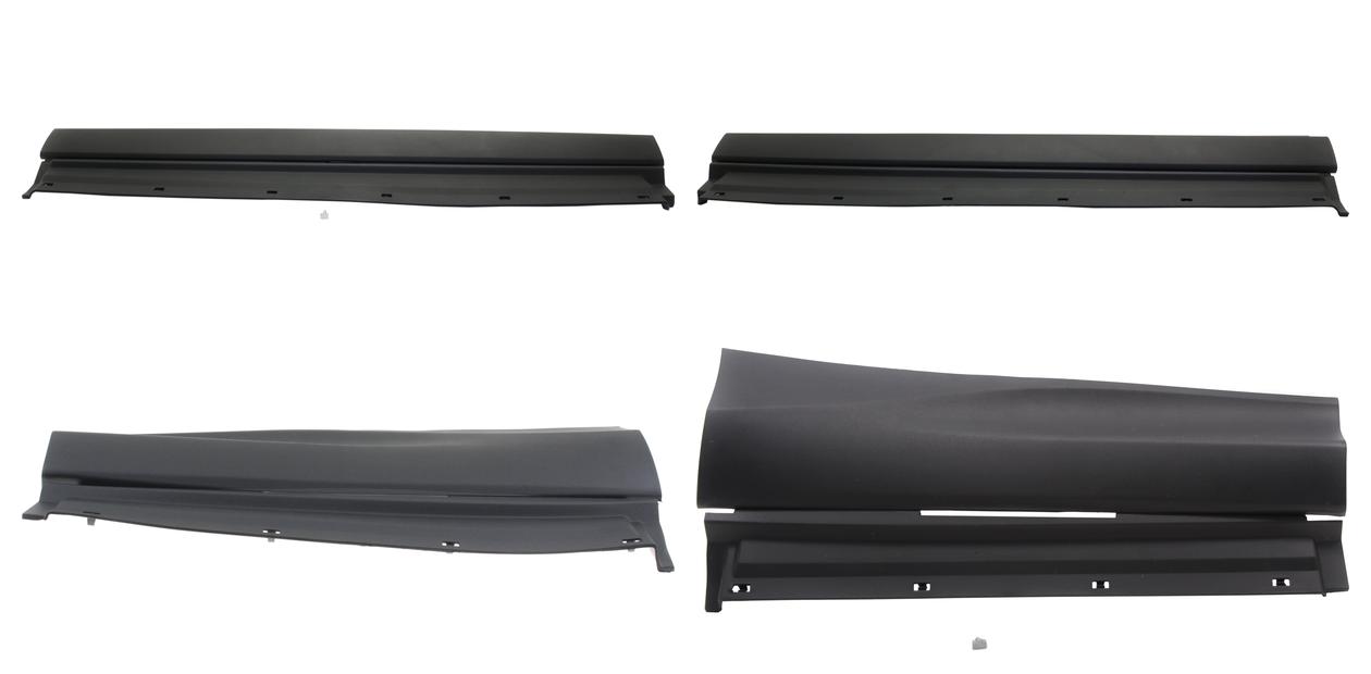 AM RAV4-13-15 FRONT AND REAR DOOR MOLDING RH AND LH Lower Textured Black SKU SET REPT490909-4