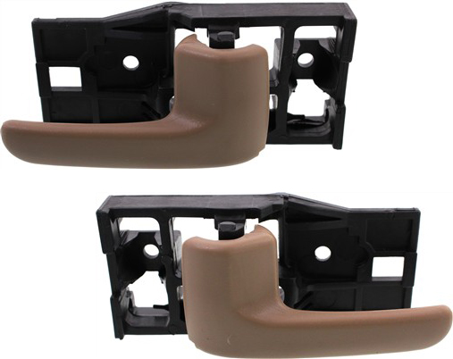 AM TUNDRA 00-06 REAR INTERIOR DOOR HANDLE RH AND LH Inside Brown Oak w o Door Lock Extended Cab P U SKU SET REPT491311 Partslink TO1553101 TO1552101 OEM 692070C010E0-692080C010E0