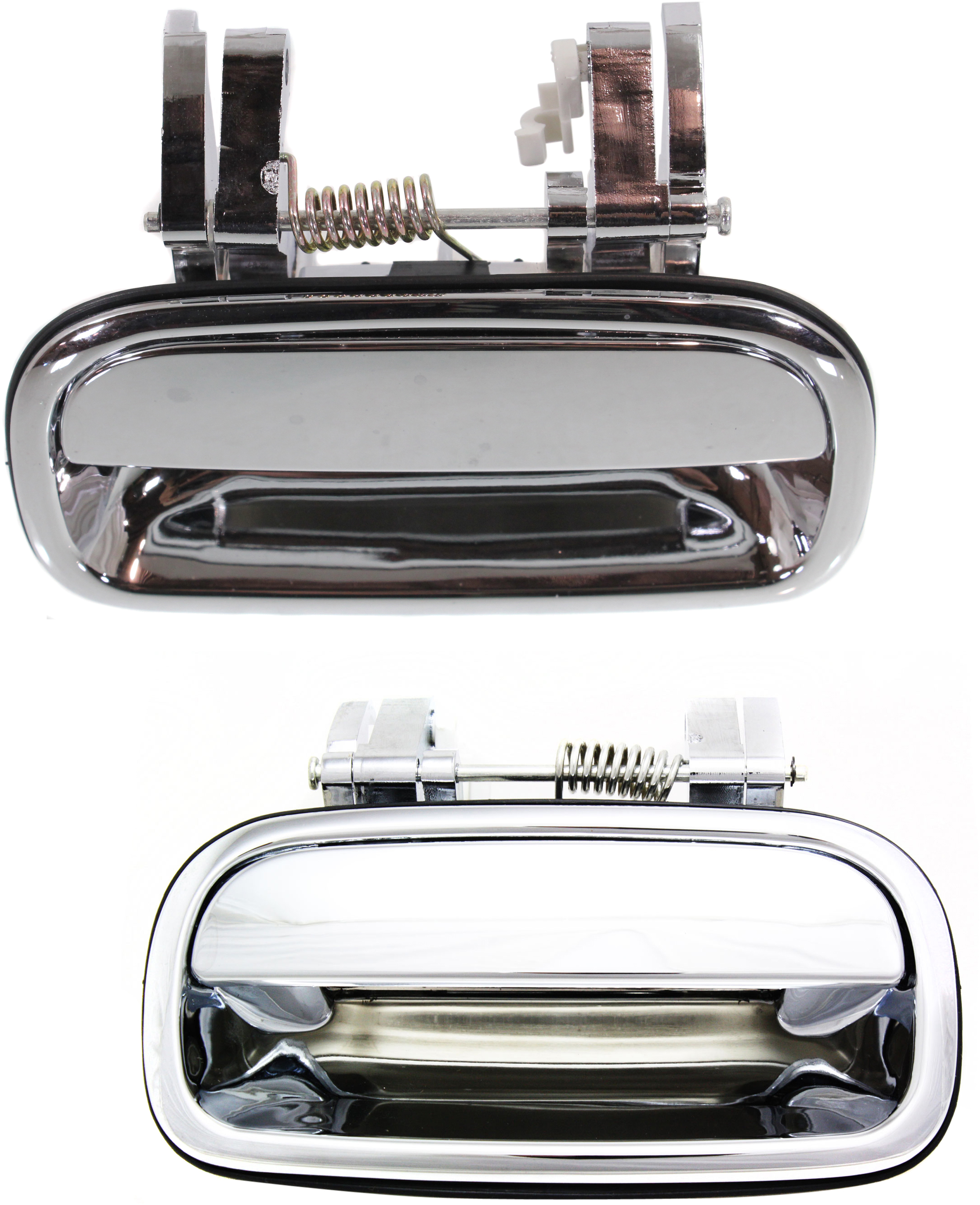AM TUNDRA 00-06 REAR DOOR HANDLE RH and LH Outside All Chrome Extended Cab Pickup SKU SET REPT491357C OEM 6923034030 PFM 6924034030 PFM