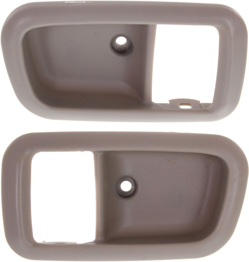 AM TUNDRA 00-06 REAR DOOR HANDLE CASE RH AND LH Inside Beige Fawn Extended Cab P U SKU SET REPT491383 OEM 692970C010E1-692980C010E1