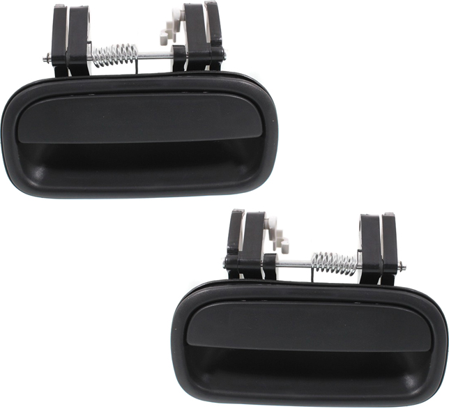 AM TUNDRA 00-06 REAR DOOR HANDLE RH and LH Outside Textured Black Extended Cab Pickup SKU SET REPT491565 OEM 6923034030-6924034030