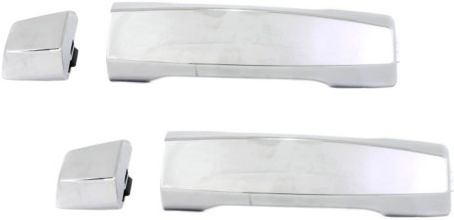 AM TITAN 04-18 TITAN XD 16-18 REAR EXTERIOR DOOR HANDLE RH AND LH All Chrome Handle+Cap 4 Door SKU SET REPT494716-2 OEM 80640ZC00A