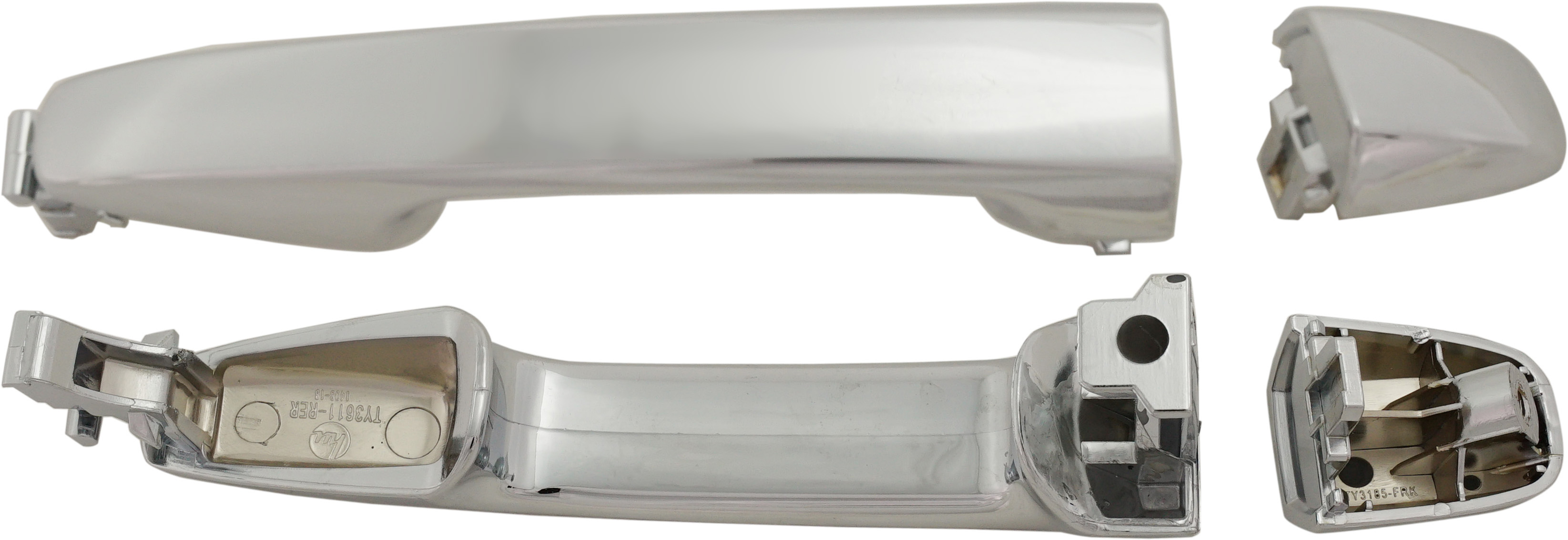 AM SIENNA 11-22 REAR EXTERIOR DOOR HANDLE RH AND LH Side Sliding Door All Chrome SKU SET REPT494730-2 OEM 6923008060-6925008020